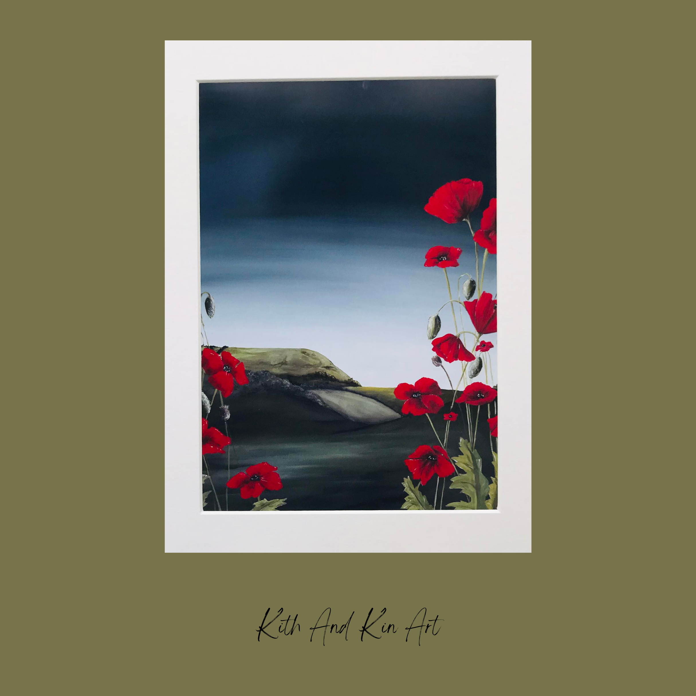 'Poppies at Kinder Scout' Print