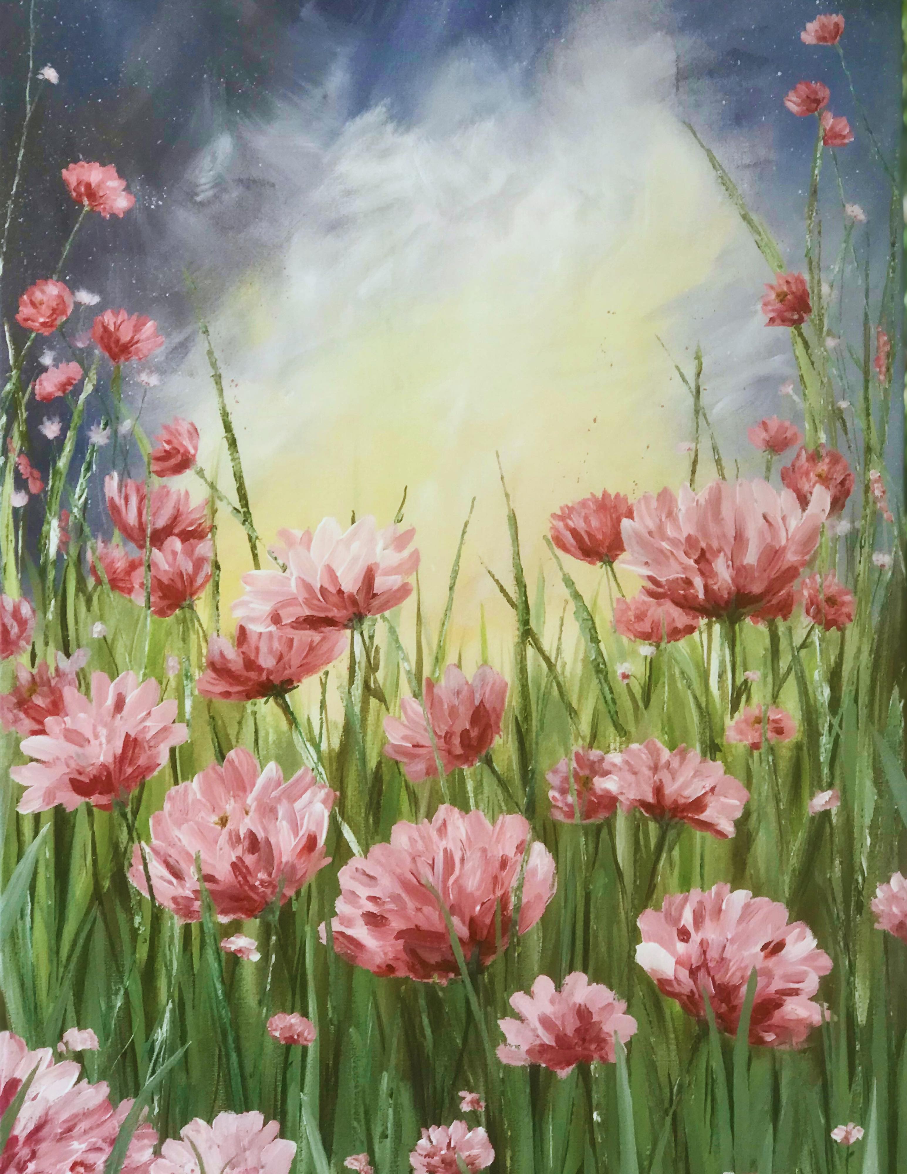 'Pink Peonies' Print