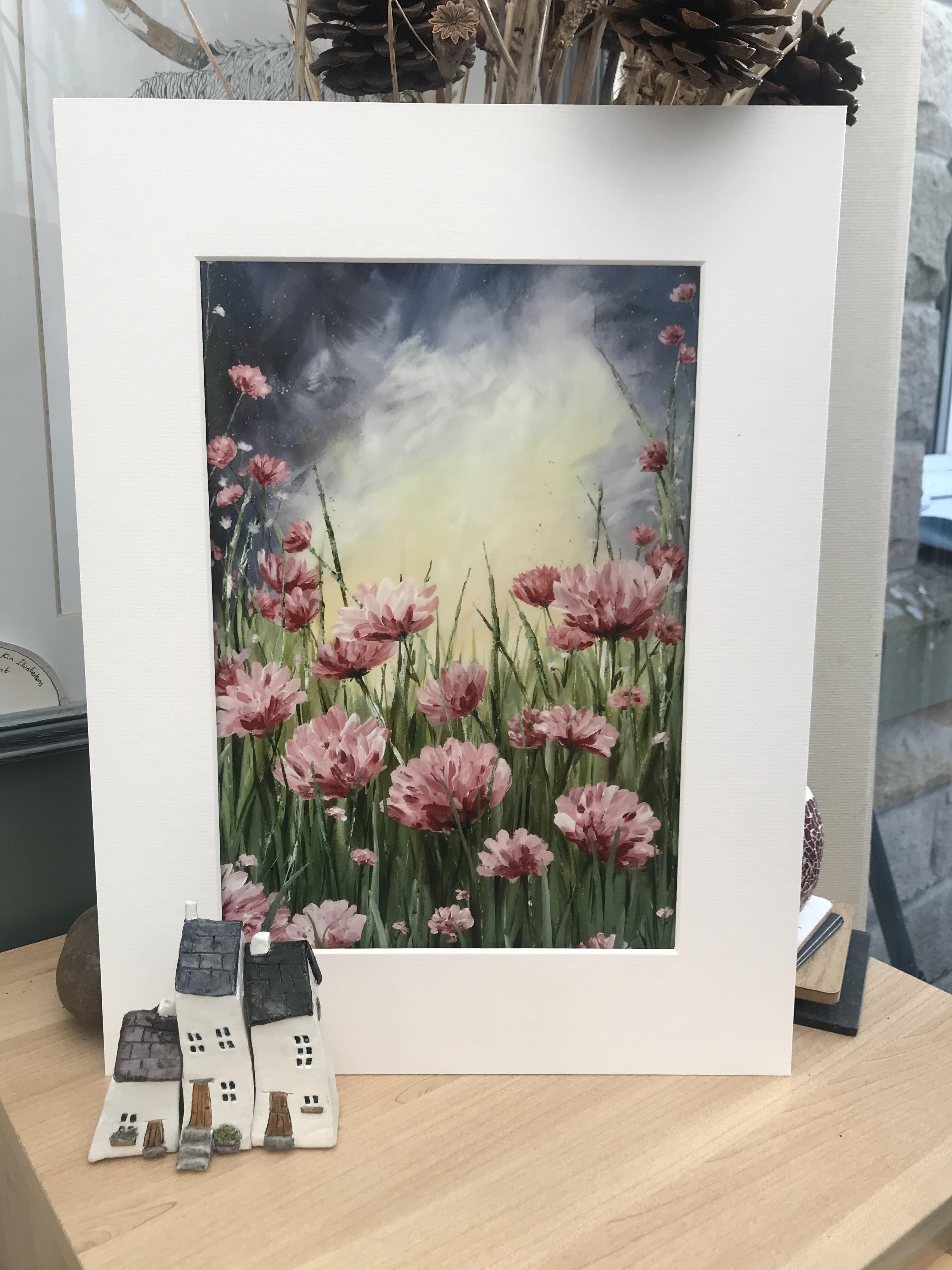 'Pink Peonies' Print