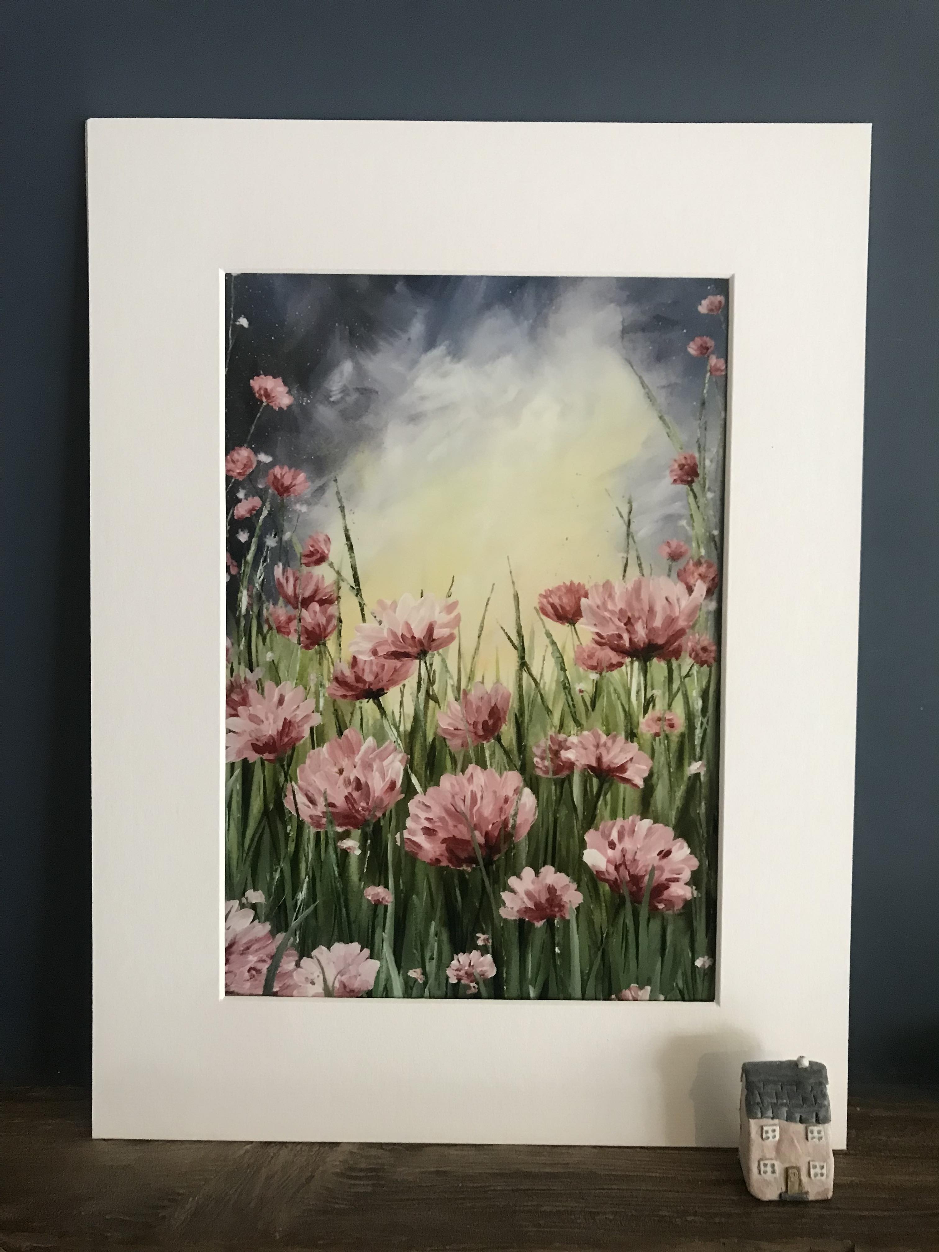 'Pink Peonies' Print
