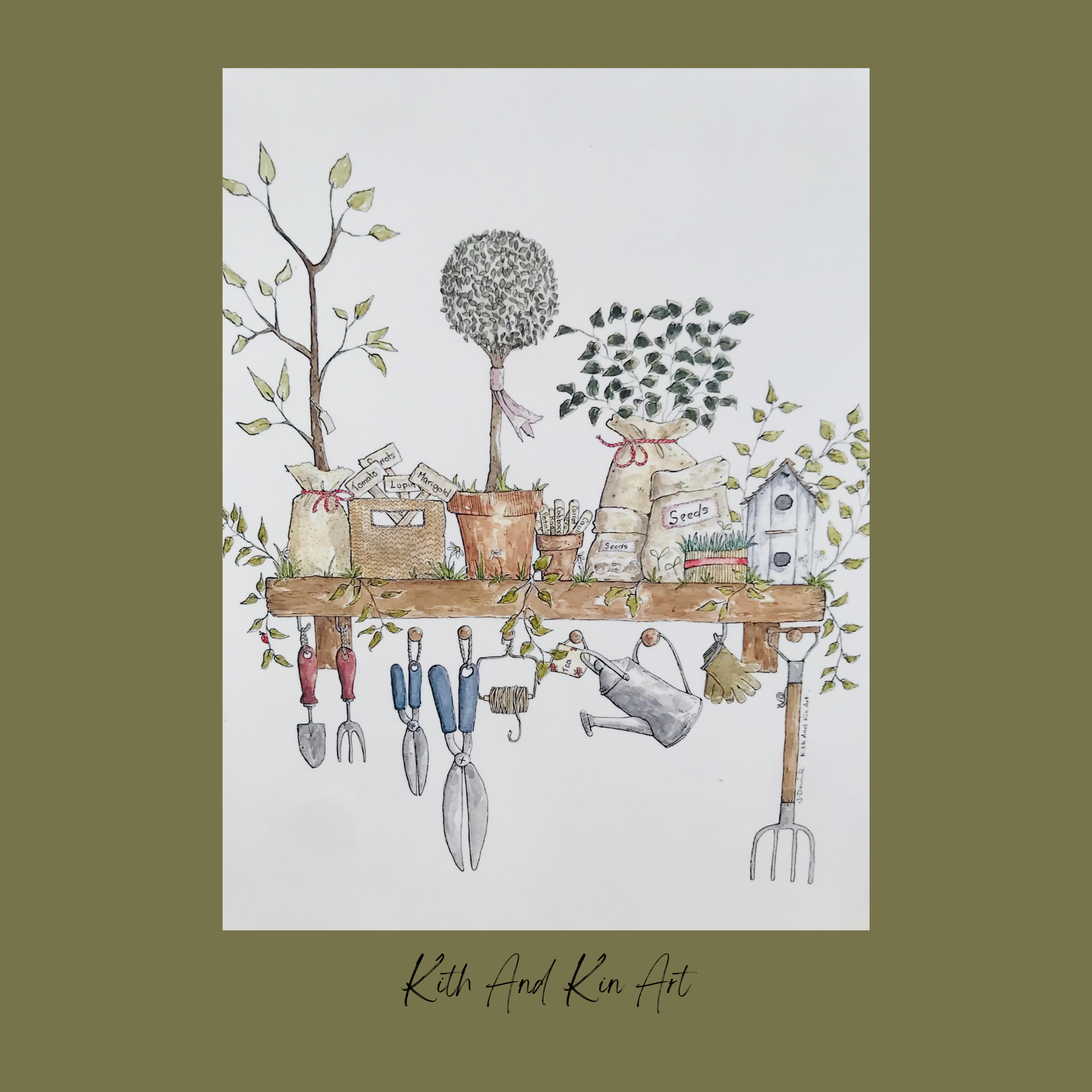'The Gardeners Shelf' Print