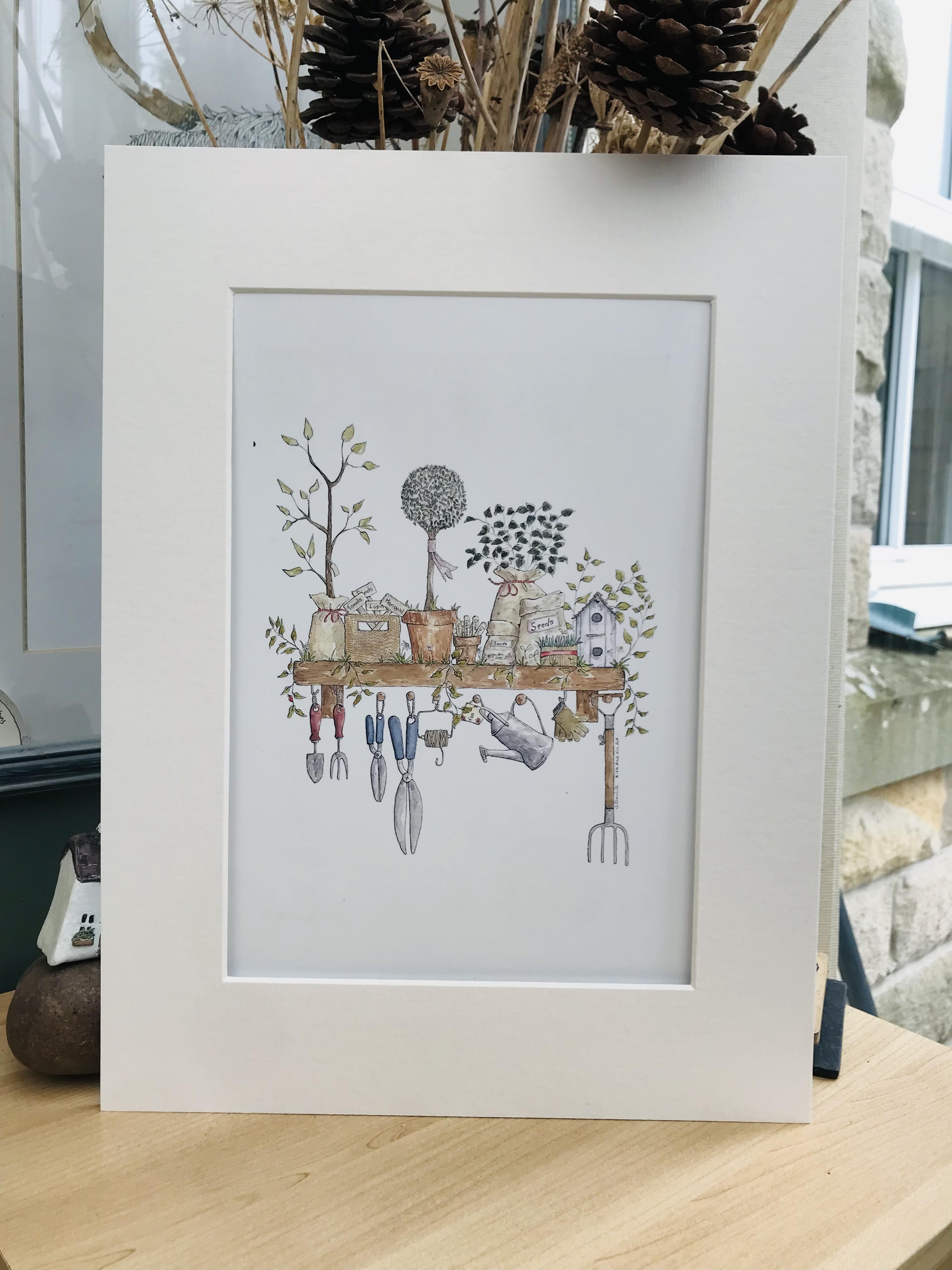 'The Gardeners Shelf' Print