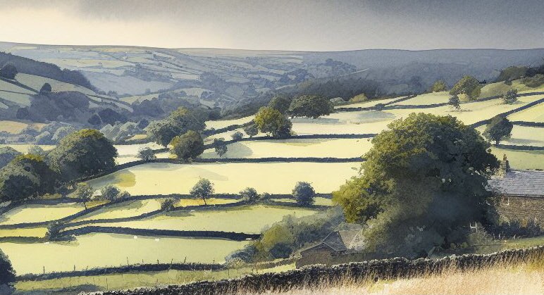 'Hazy Day' A4 Print