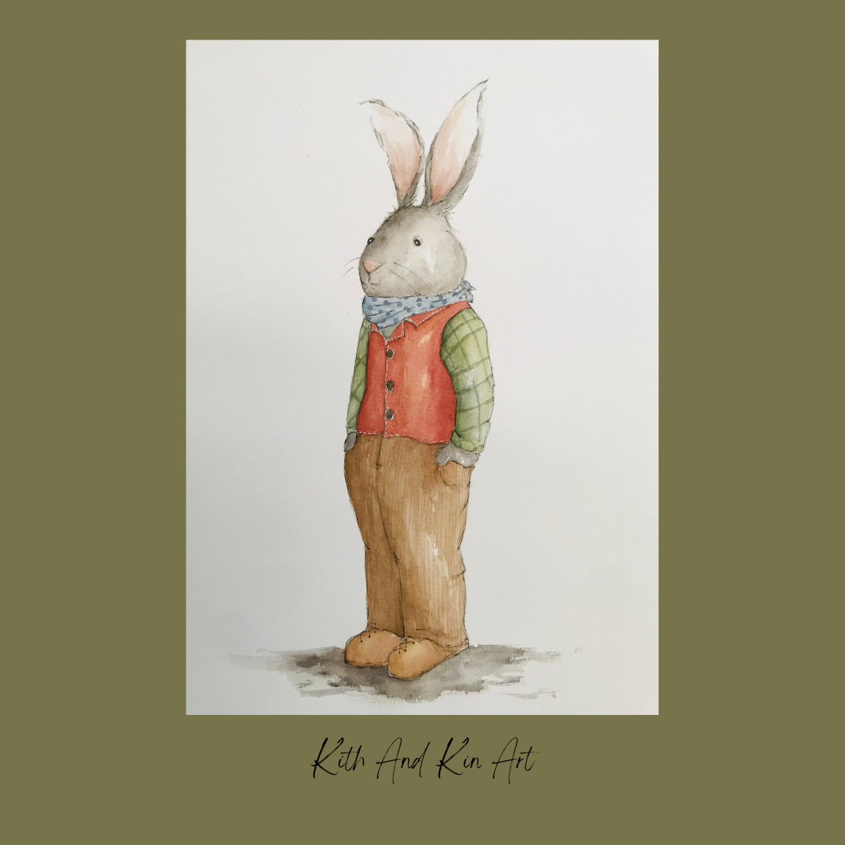 'Wilbur' Rabbit Print