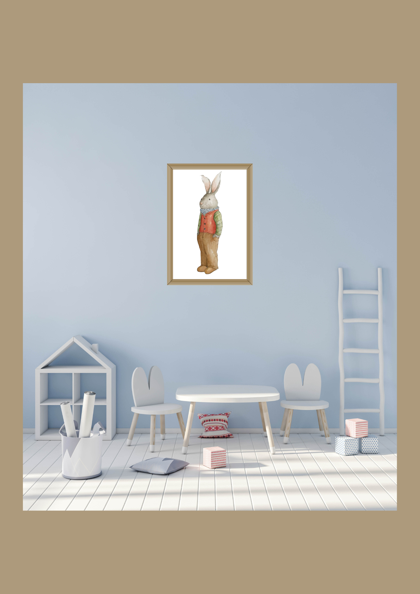 'Wilbur' Rabbit Print