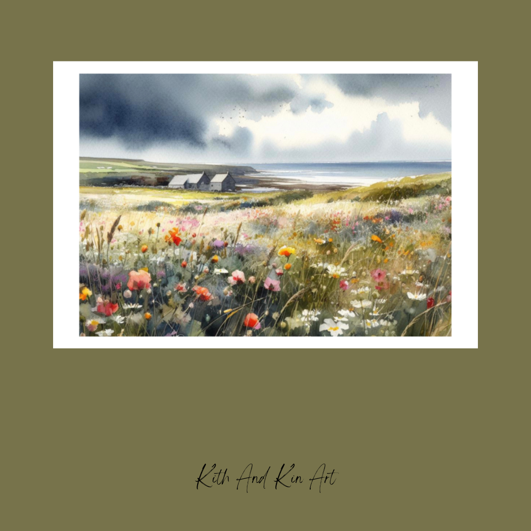 'Home By The Sea' A4 Print
