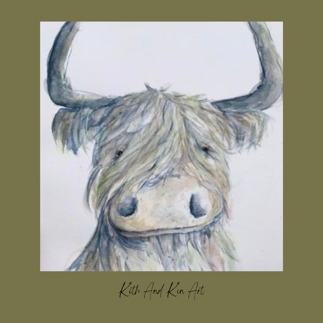 Highland Cow Art Print