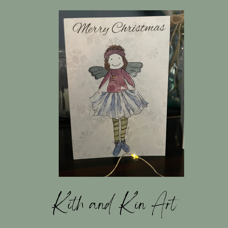 'Pink Fairy' Snowflake background.