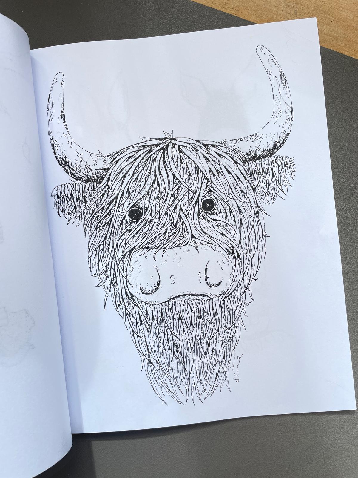 The 'Kith and Kin Art' Colouring in book for grown-ups