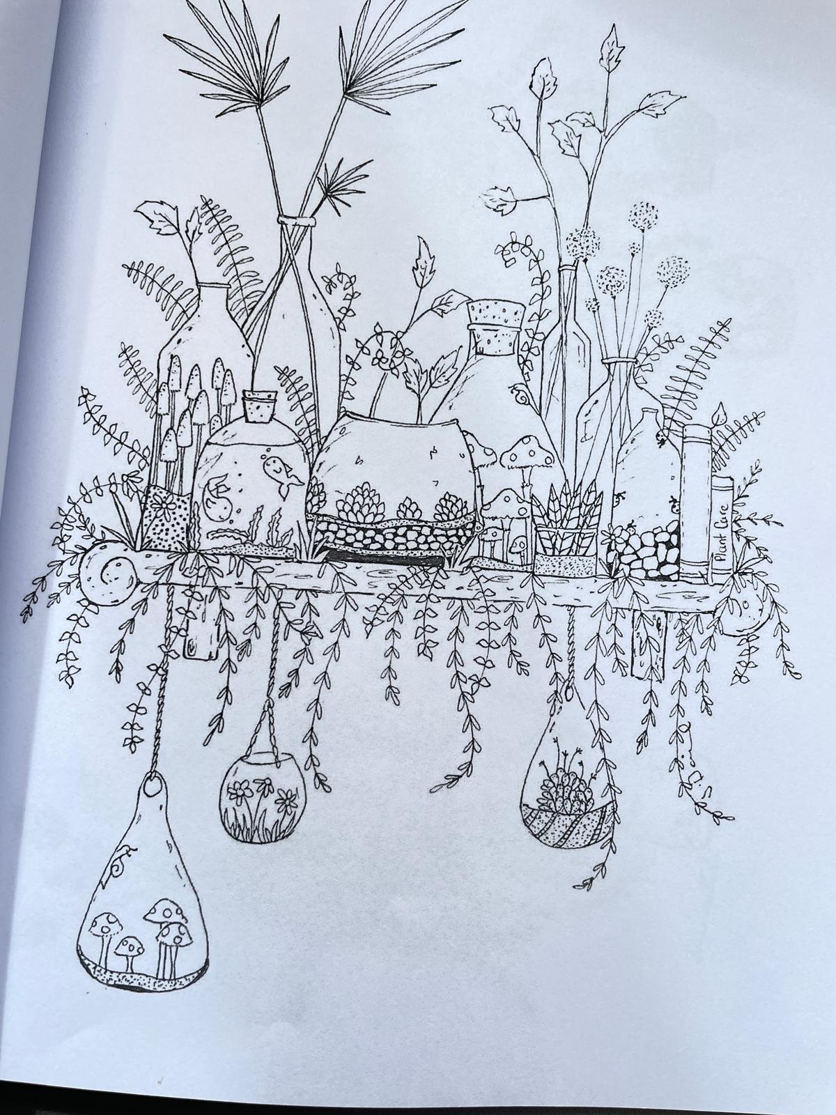 The 'Kith and Kin Art' Colouring in book for grown-ups