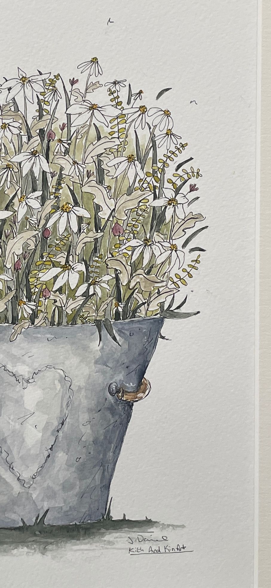 'Daisies Tin Pot'
