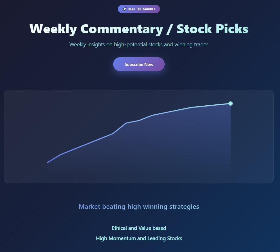 Weekly Commentary / Stock Picks