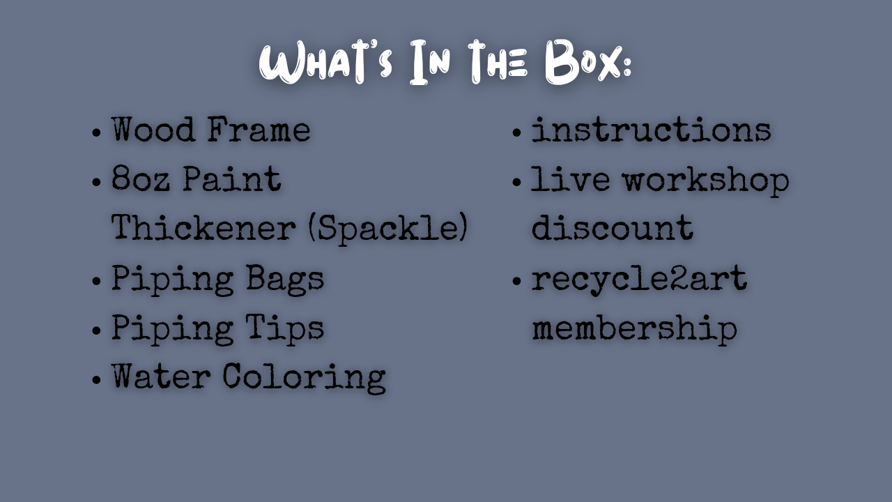 Piping Flowers (decoden) - Art Workshop in a Box