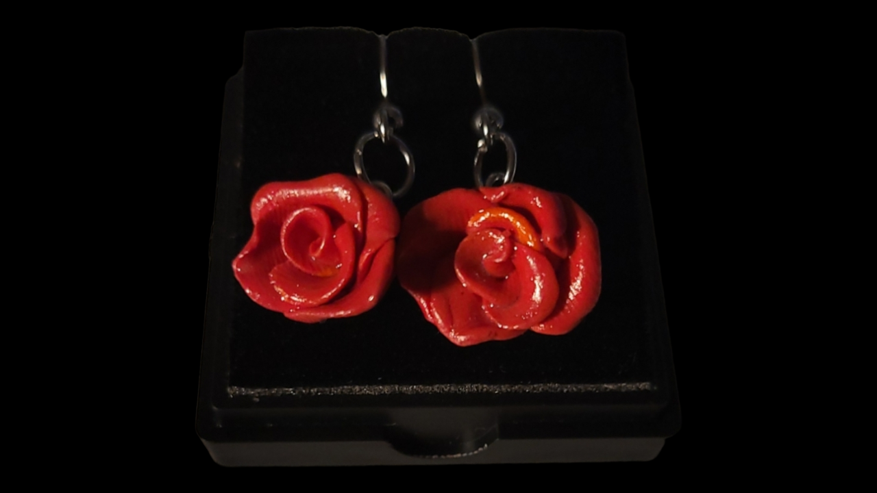 Custom Rose Earrings