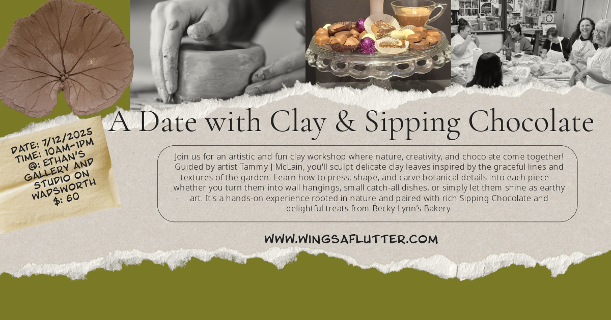 Date with Clay and Sipping Chocolate - Textured Bowls