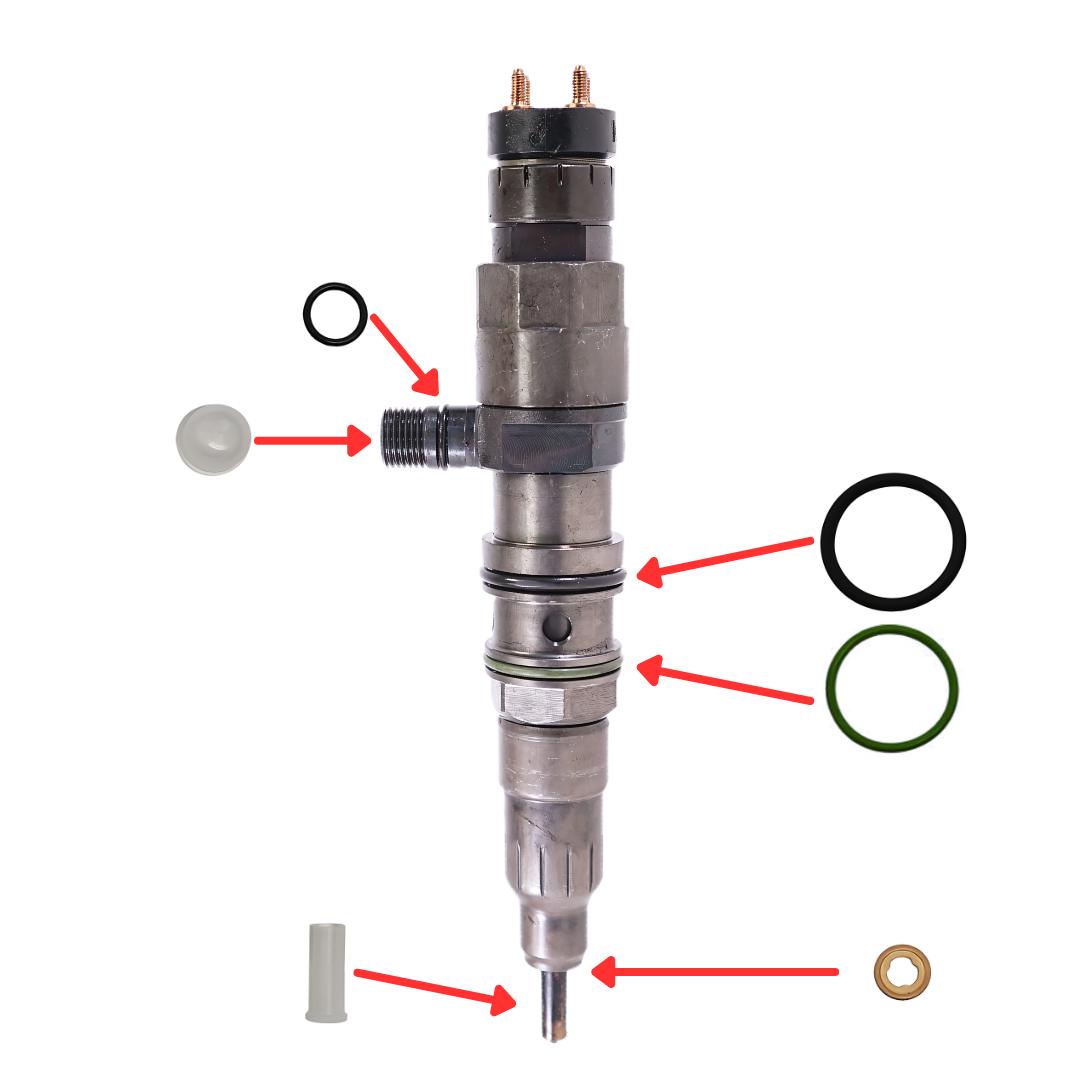 Juego de sellos para inyector DETROIT DD13, DD15, DD16