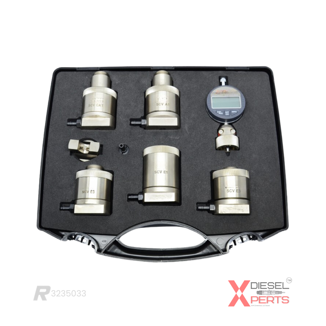 Kit de herramientas para prueba de válvulas NCV / SCV en unidades EUI serie A1, A3, E1 y E3