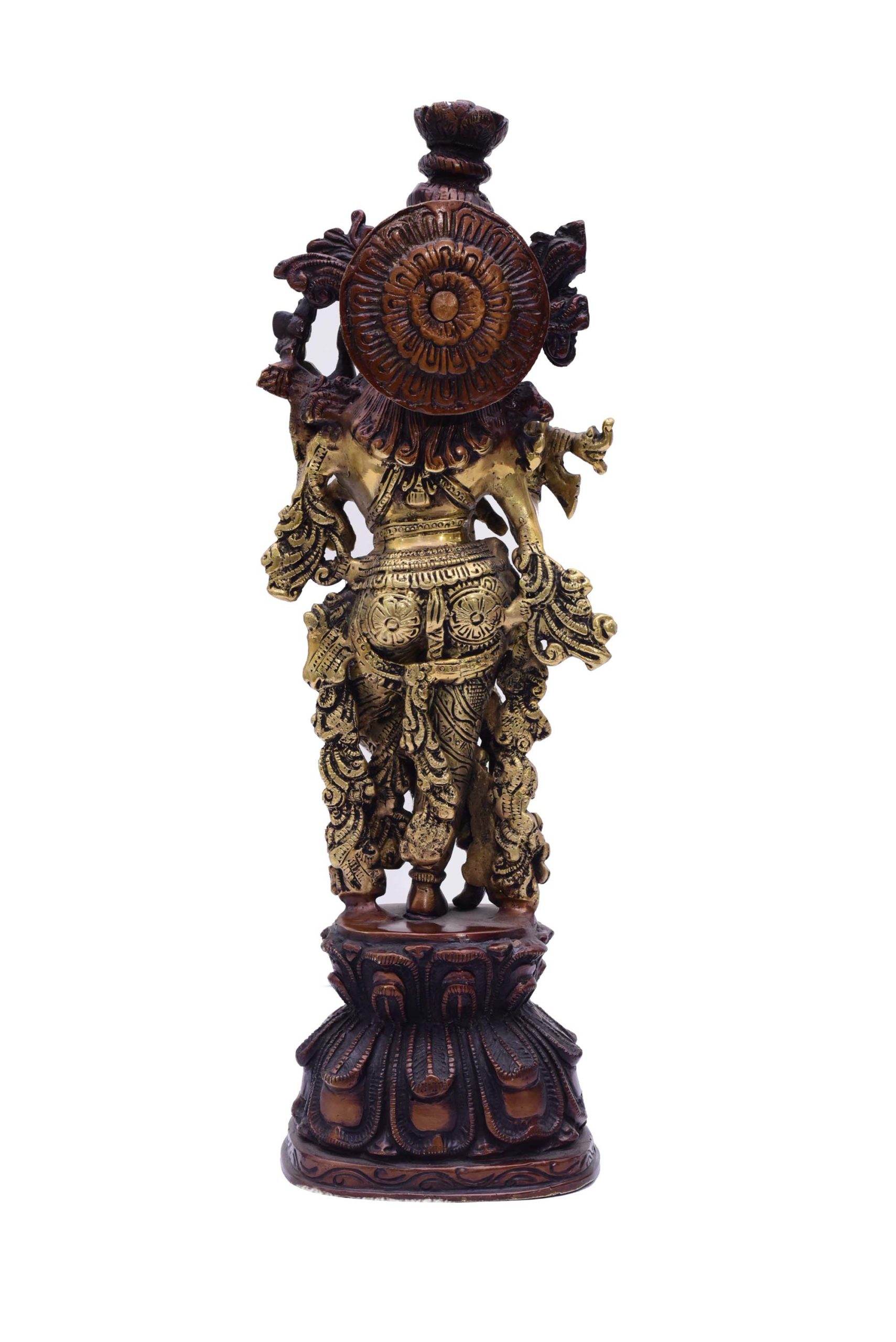 Brass krishna statue #PIK-7001