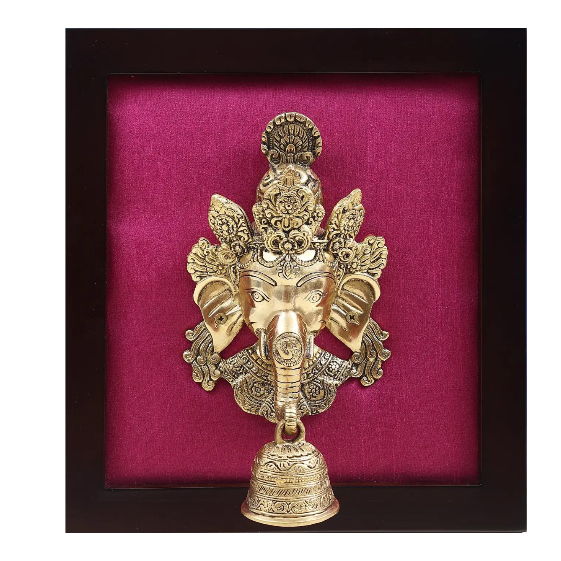  Lord Ganesha Mask Wall Hanging with Frame #PIF-1170