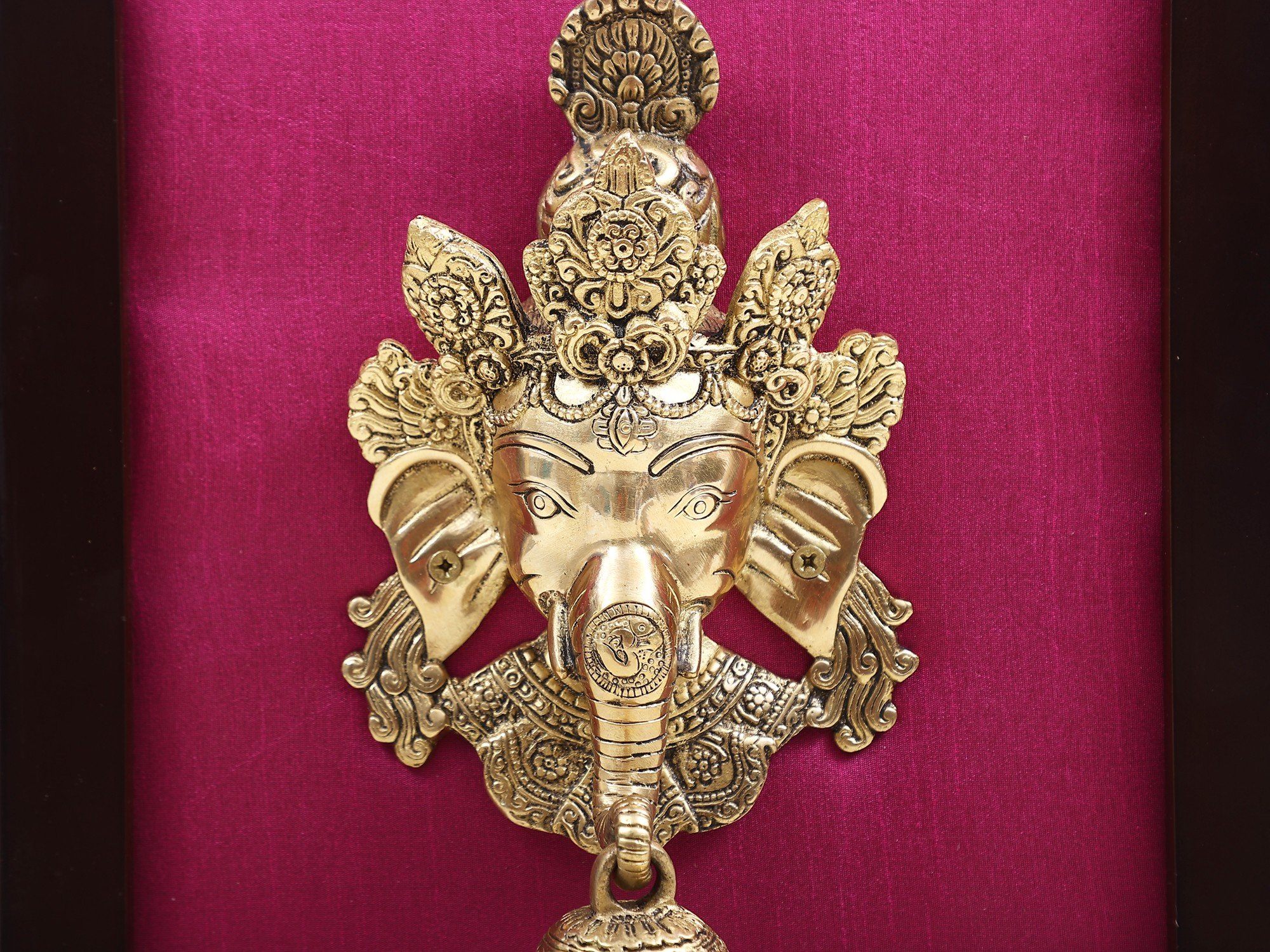  Lord Ganesha Mask Wall Hanging with Frame #PIF-1170