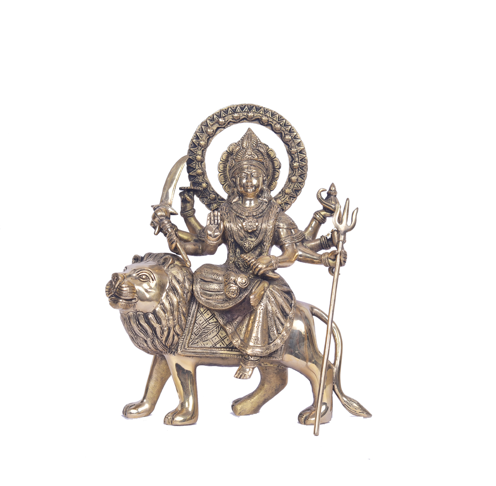 Brass Durga Statue  #PID-1708
