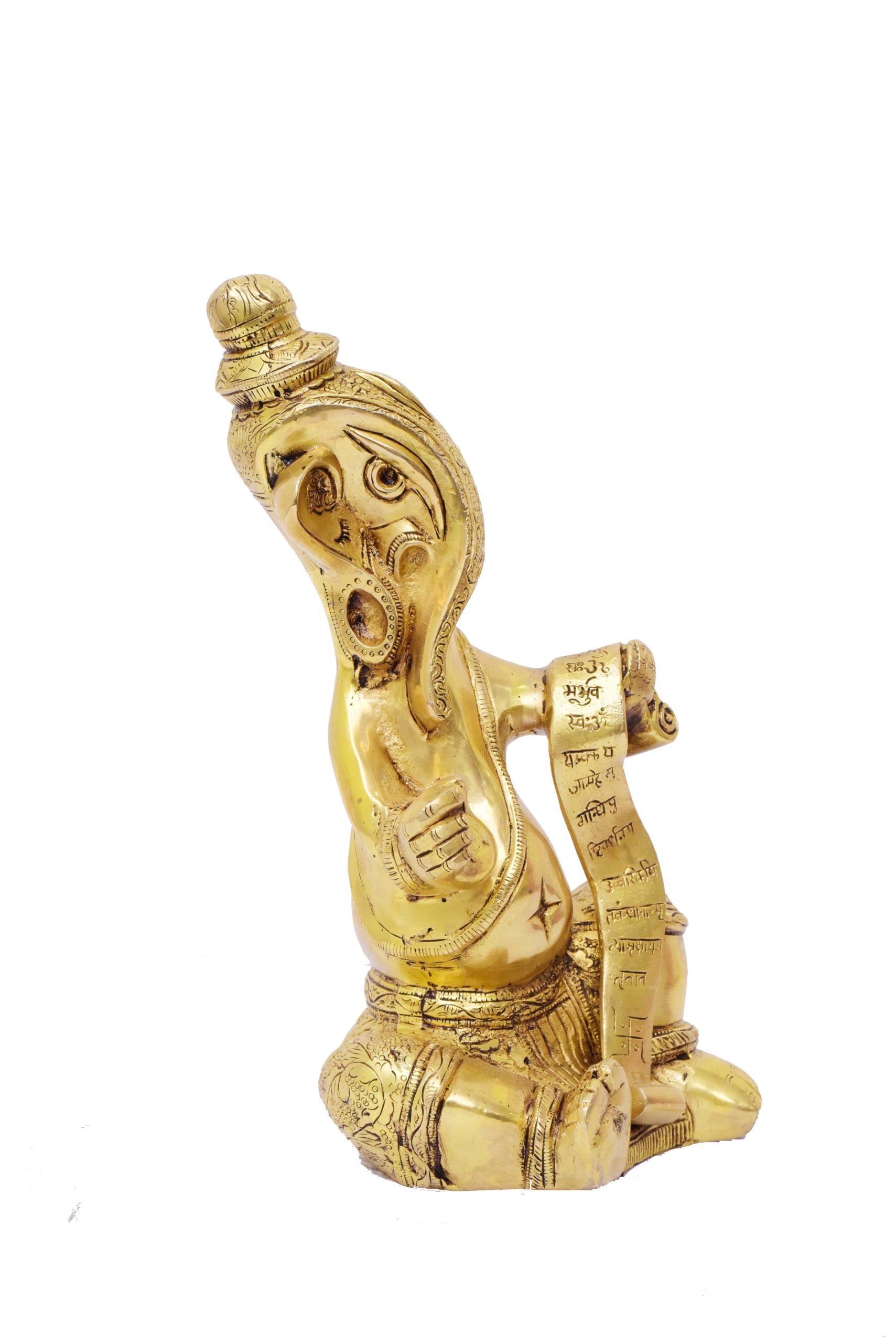 Golden Brass Lord Ramayana Ganesha Modern one #PIG-1039