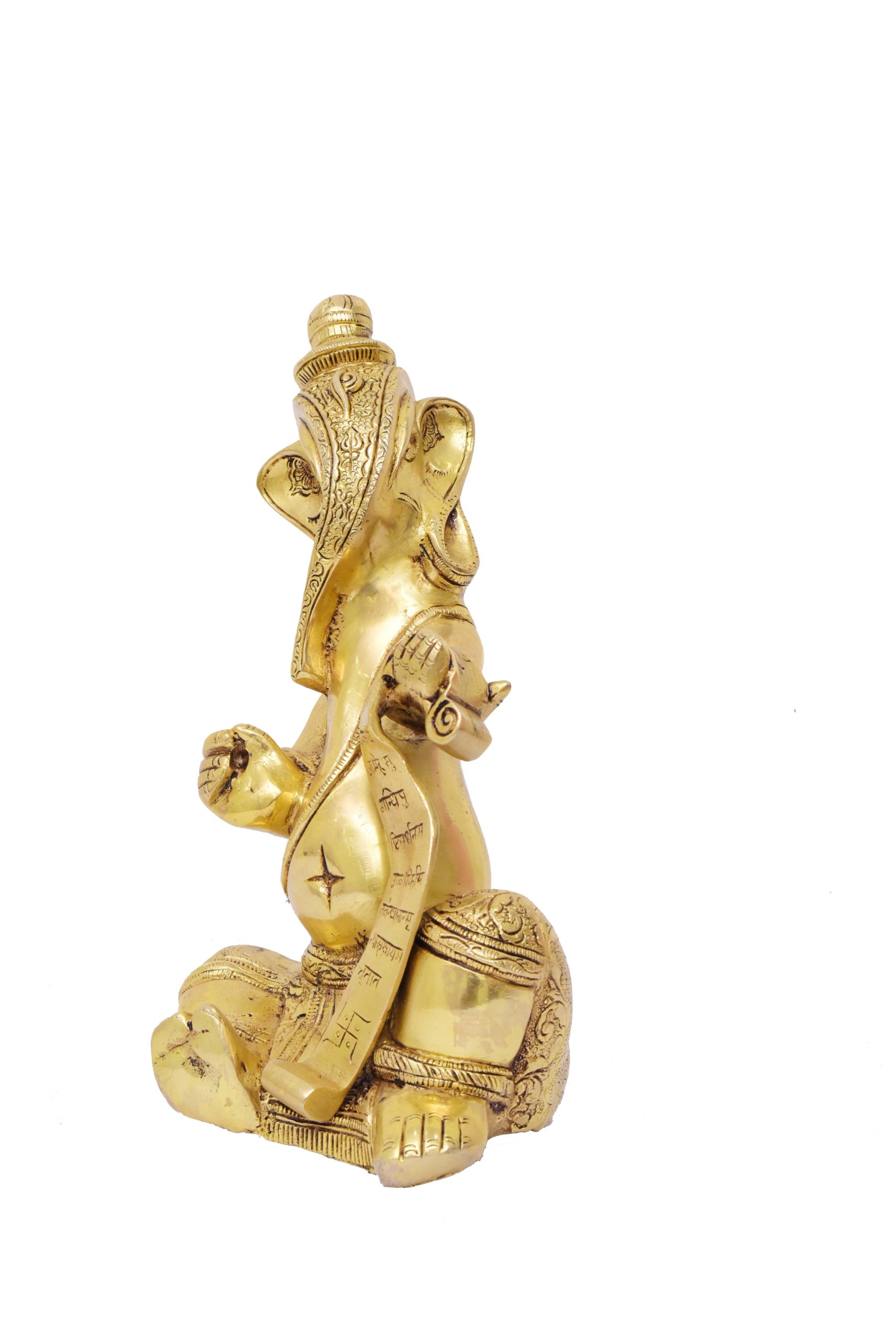 Golden Brass Lord Ramayana Ganesha Modern one #PIG-1039