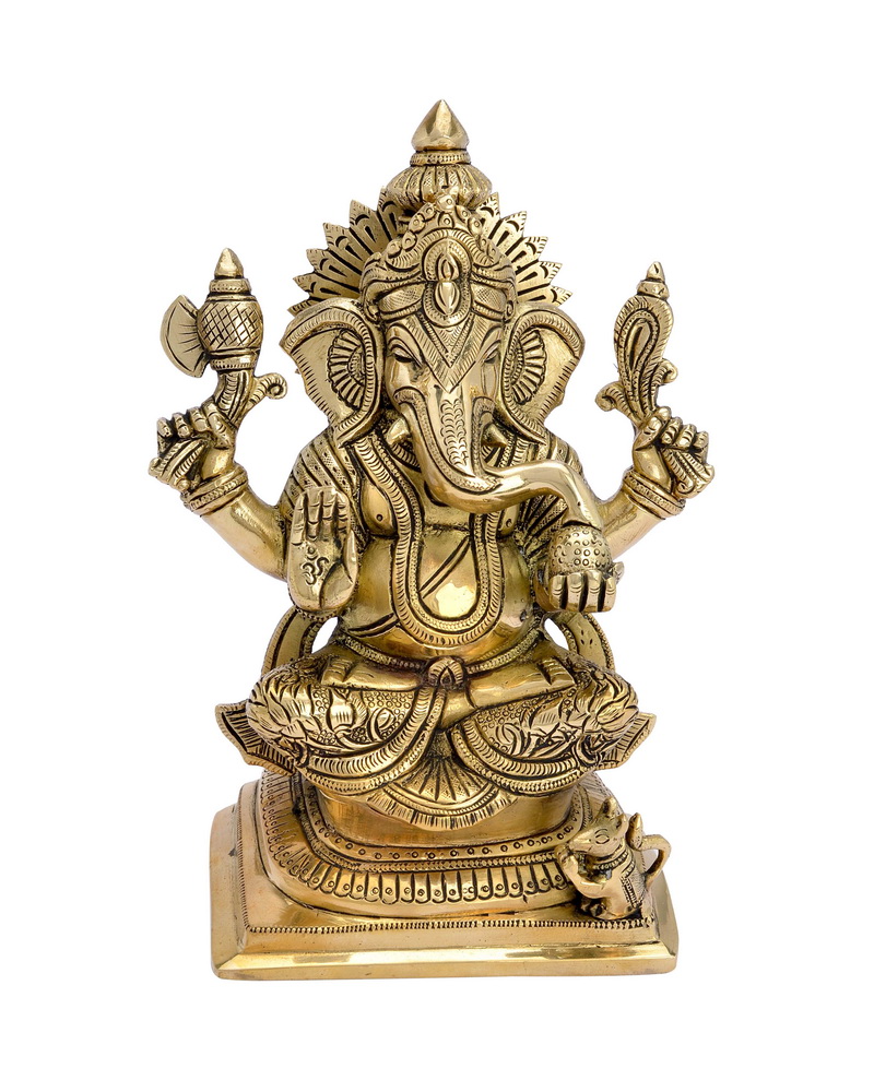 Lord Ganesha Brass Ganesha Statue … #PIG-1046