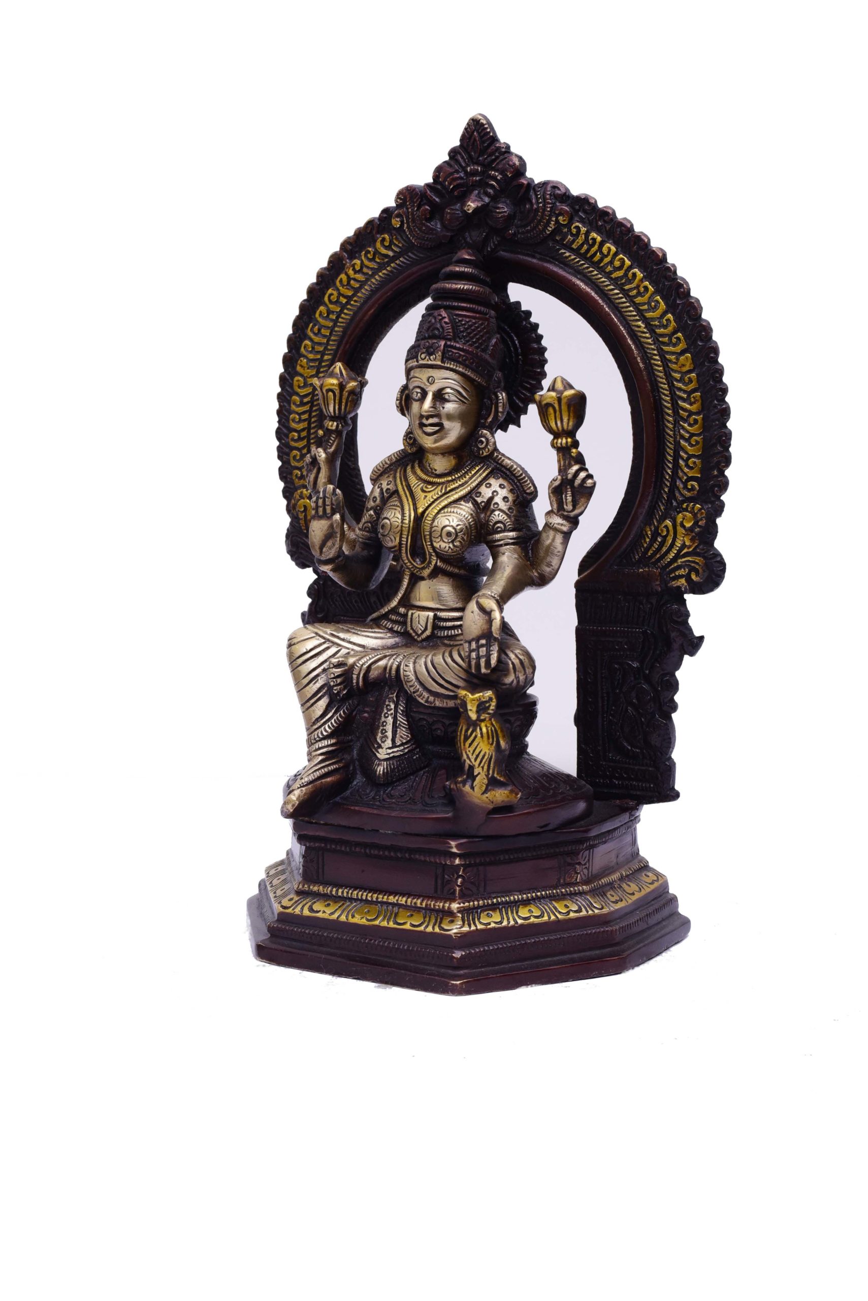 Brass laxmi Ganesh Saraswati Statue . Antique color Finish Lakshmi Ganesh Saraswati #PILGS-8001
