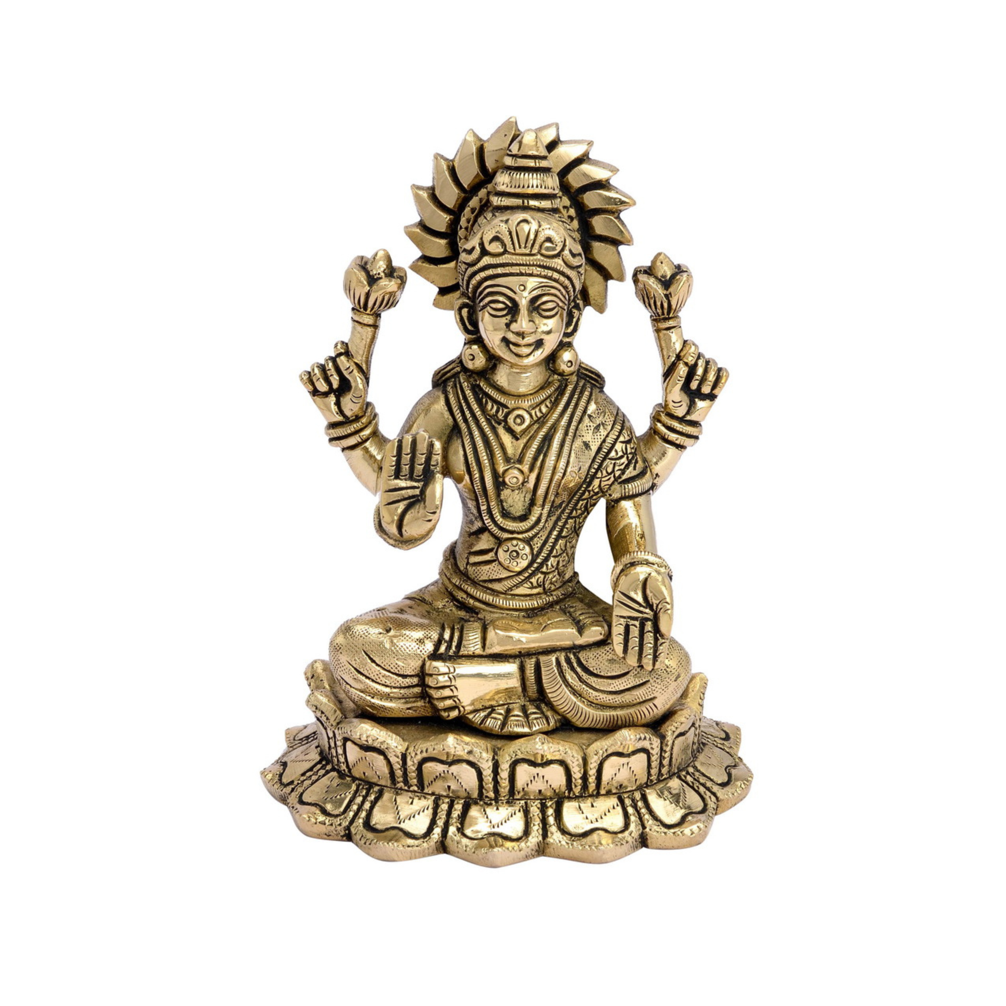 brass laxmi ji statue #PIL-9002