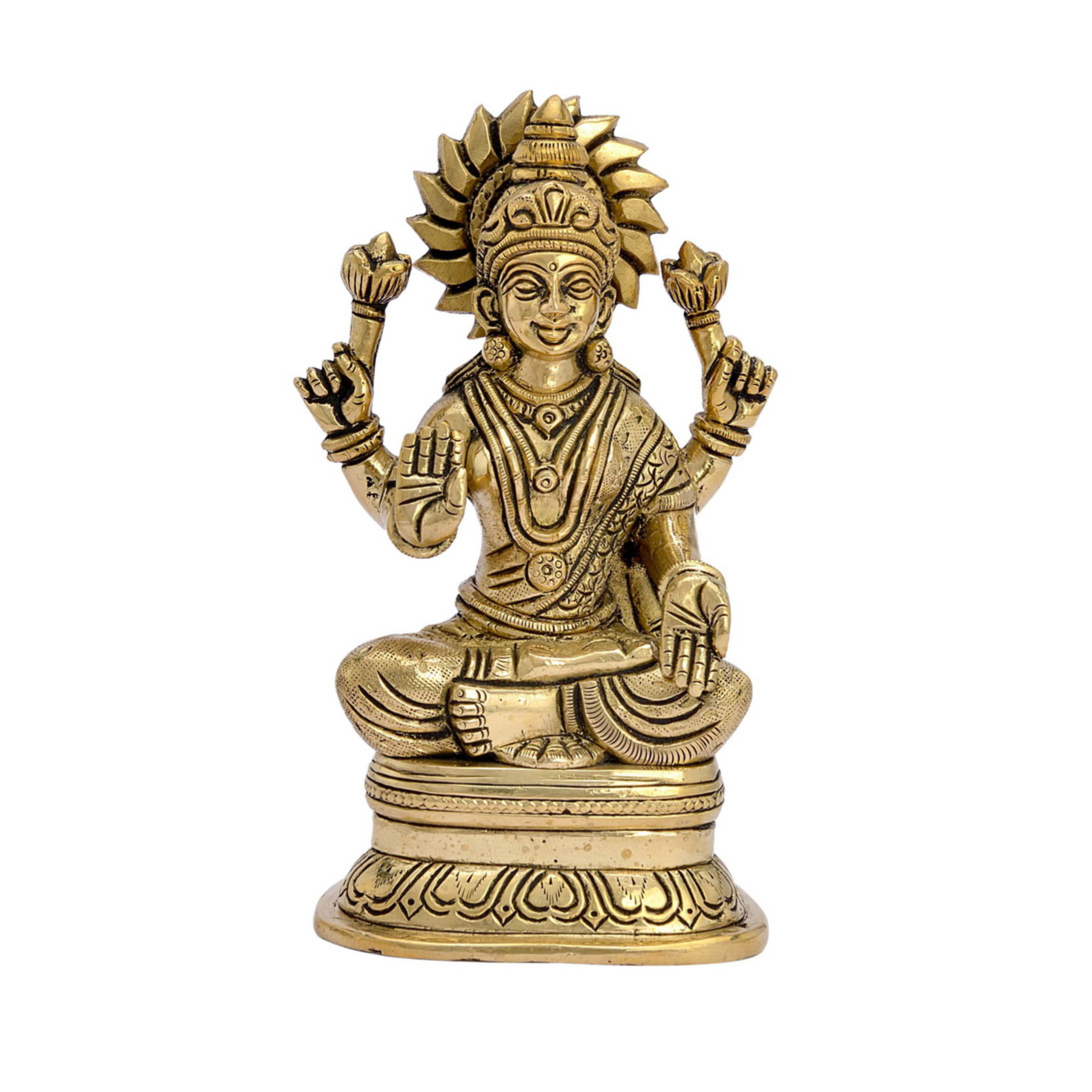 Brass Lakshmi Ji Idol #PIL-9004