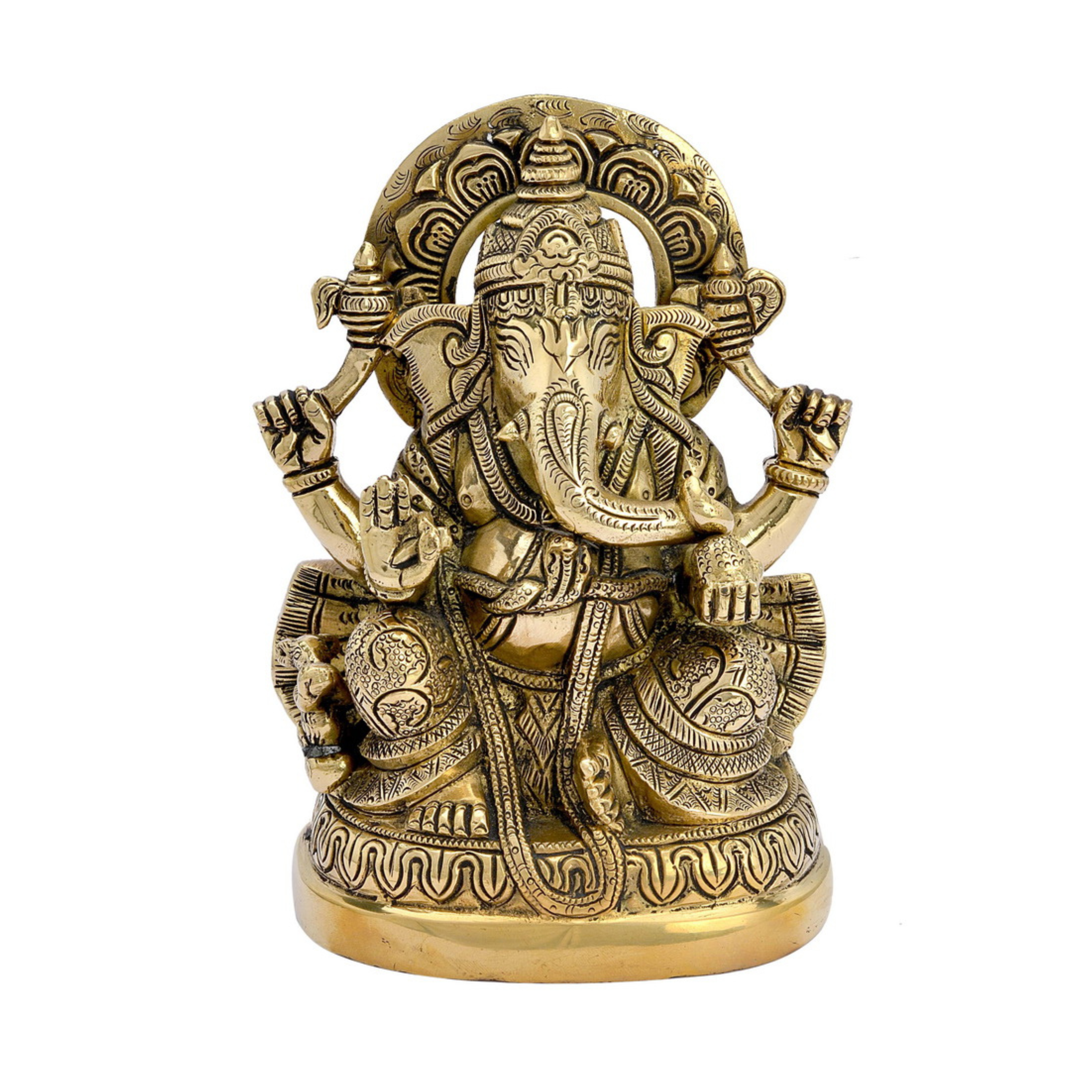  Lord Ganesha Vinayak Ganpati Seated Sculpture God Entrance Home Entrance #PIG-1035
