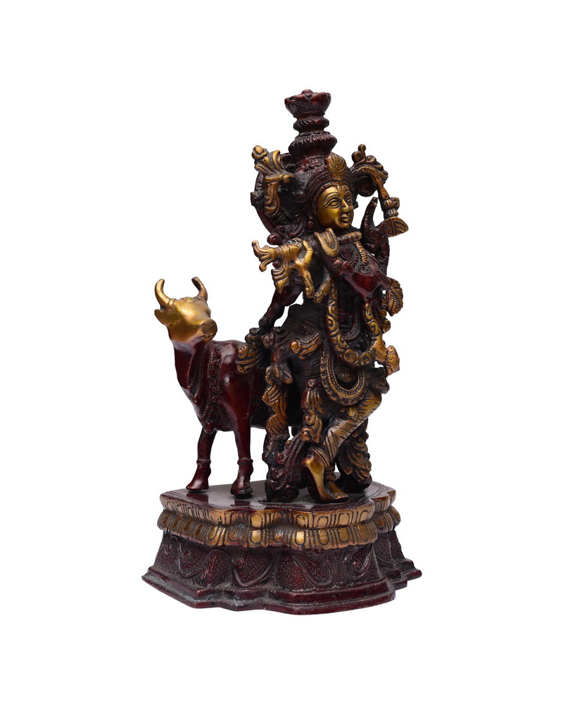 Lord Krishna with Cow Color #PIK-7009