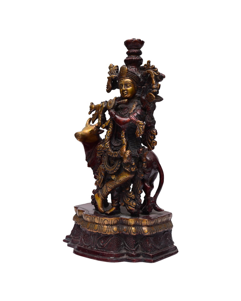 Lord Krishna with Cow Color #PIK-7009