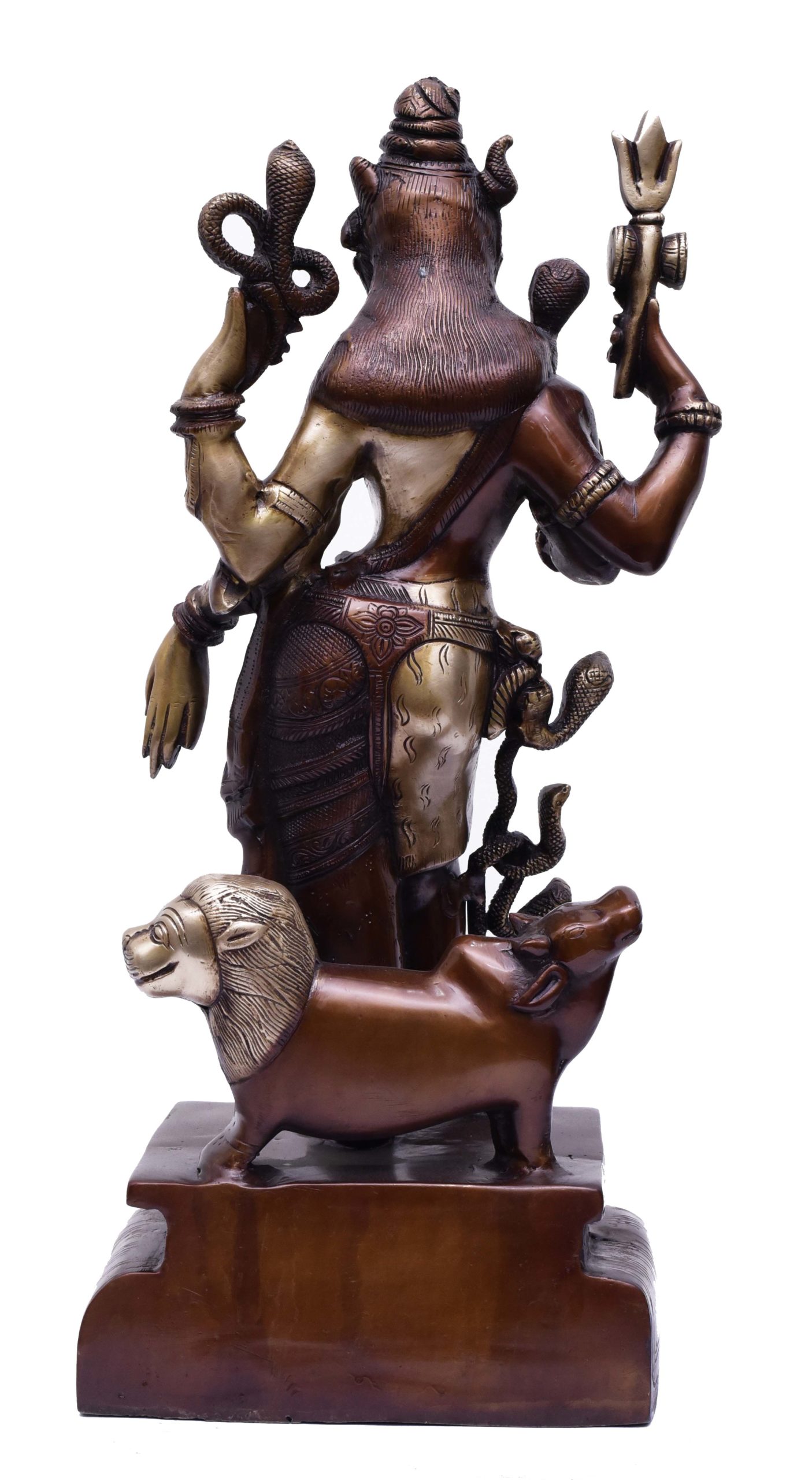   Brass Lord Shiva and Ardhanarishvara Statue #PISV-1202