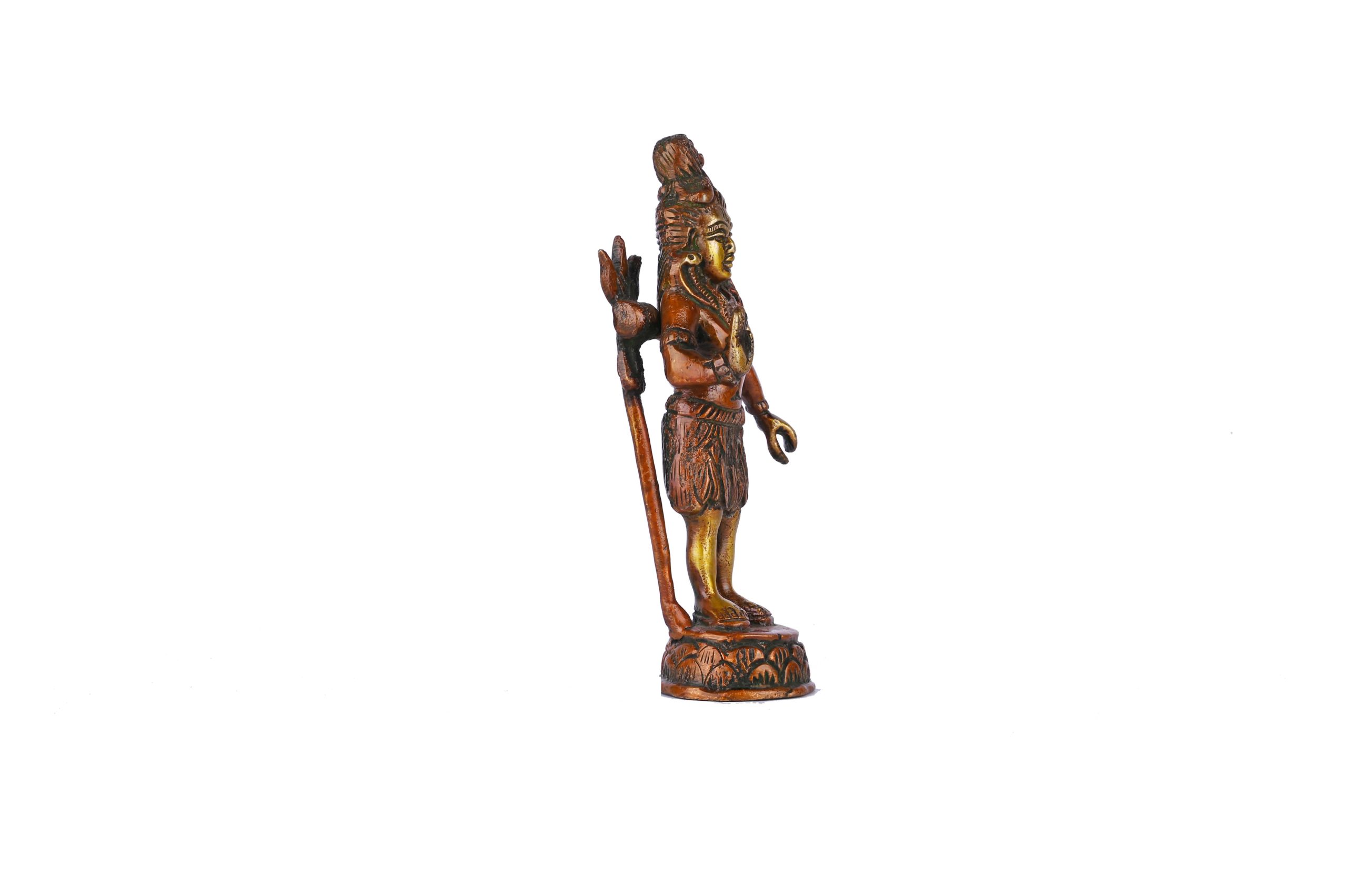 Lord Shiva Soled Brass Statue #PISV-1204