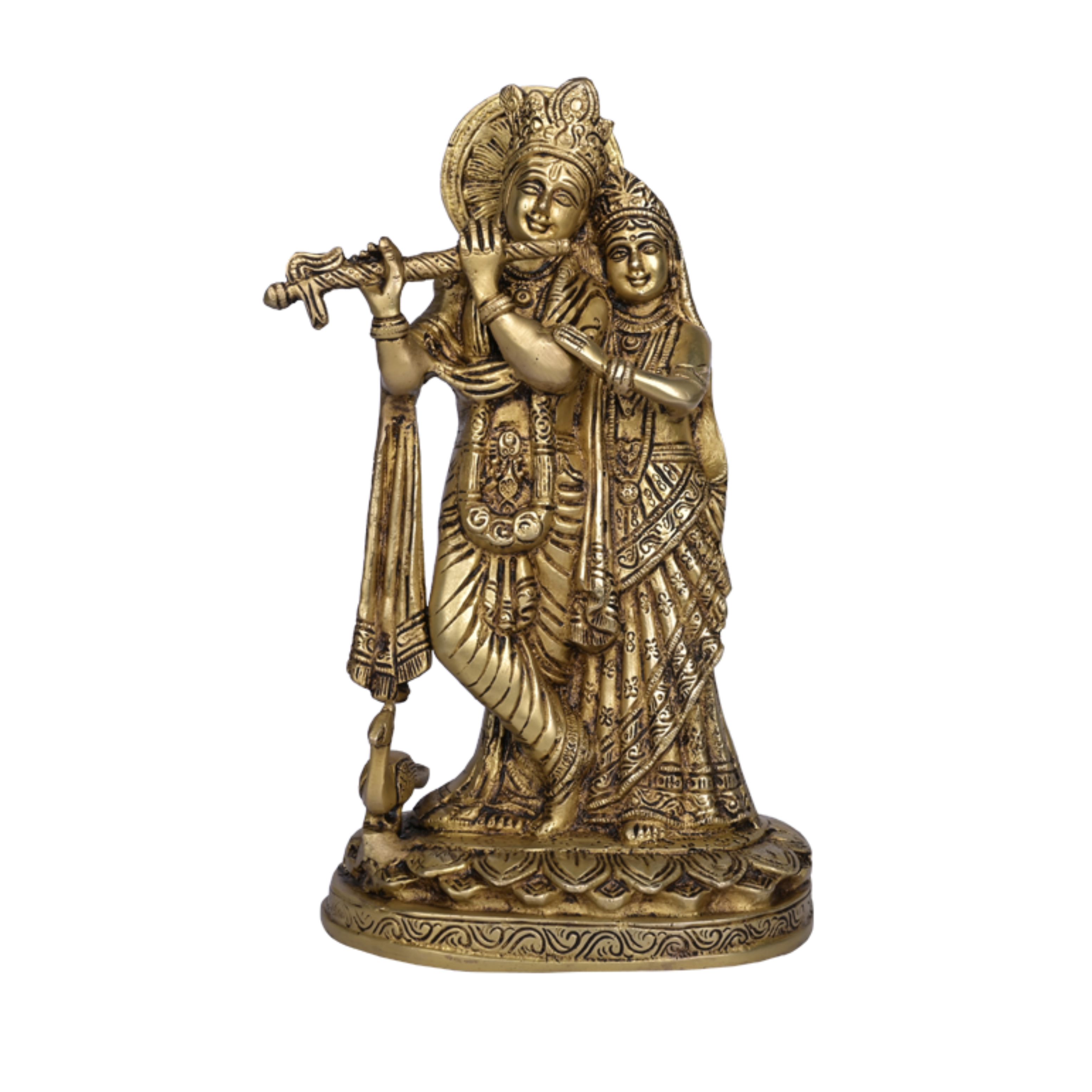 Lord Radha Krishna To Gather Brass Statue  #PIRK-1305