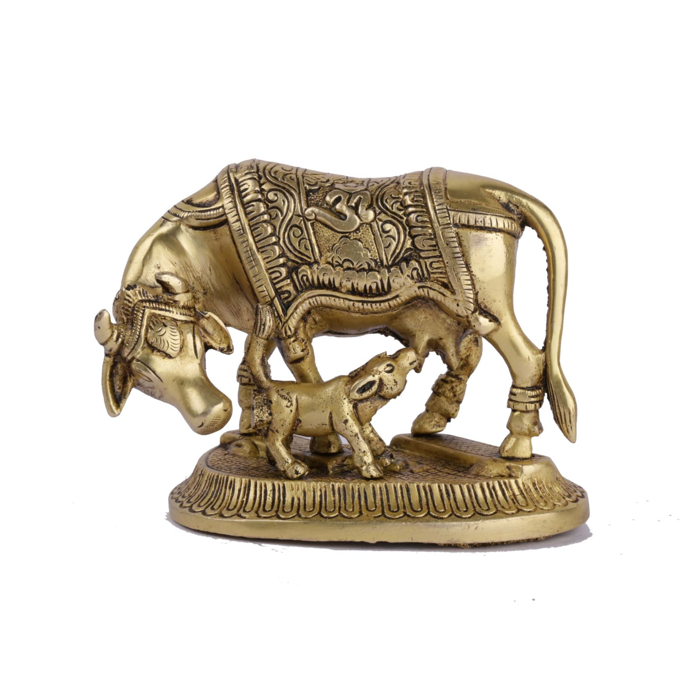 Brass Cow with calf #PIC-1505