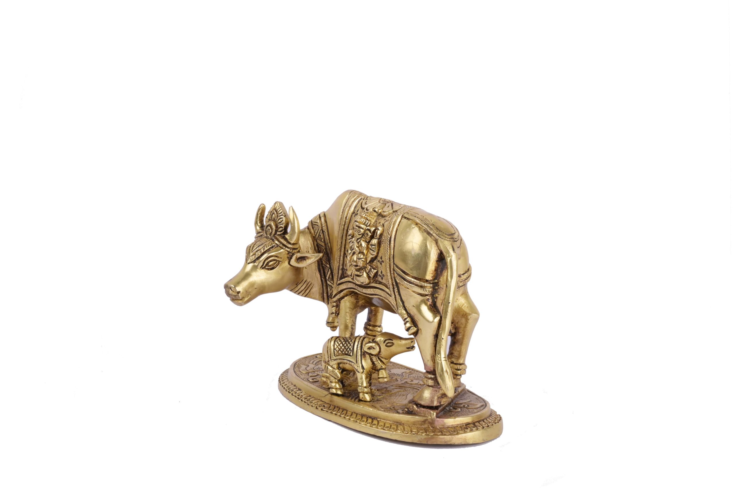 Brass statue Cow with Calf #PIC-1503