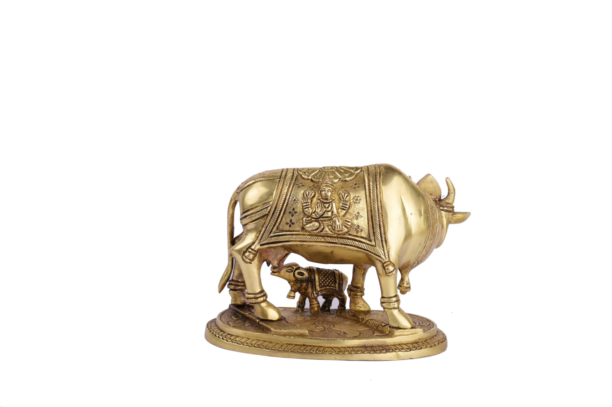Brass statue Cow with Calf #PIC-1503