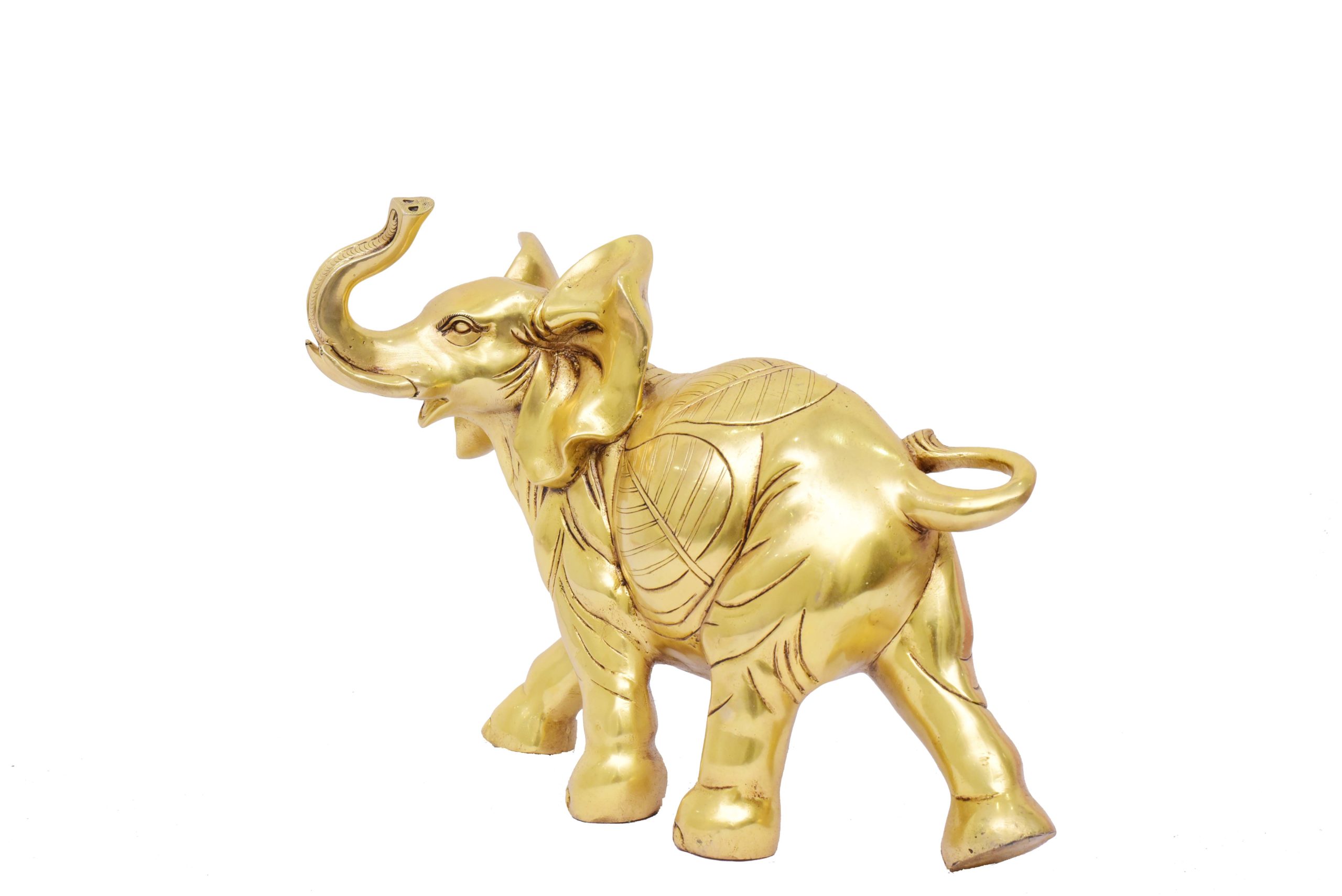 Brass Elephant Statue Animal #PIAS-11257