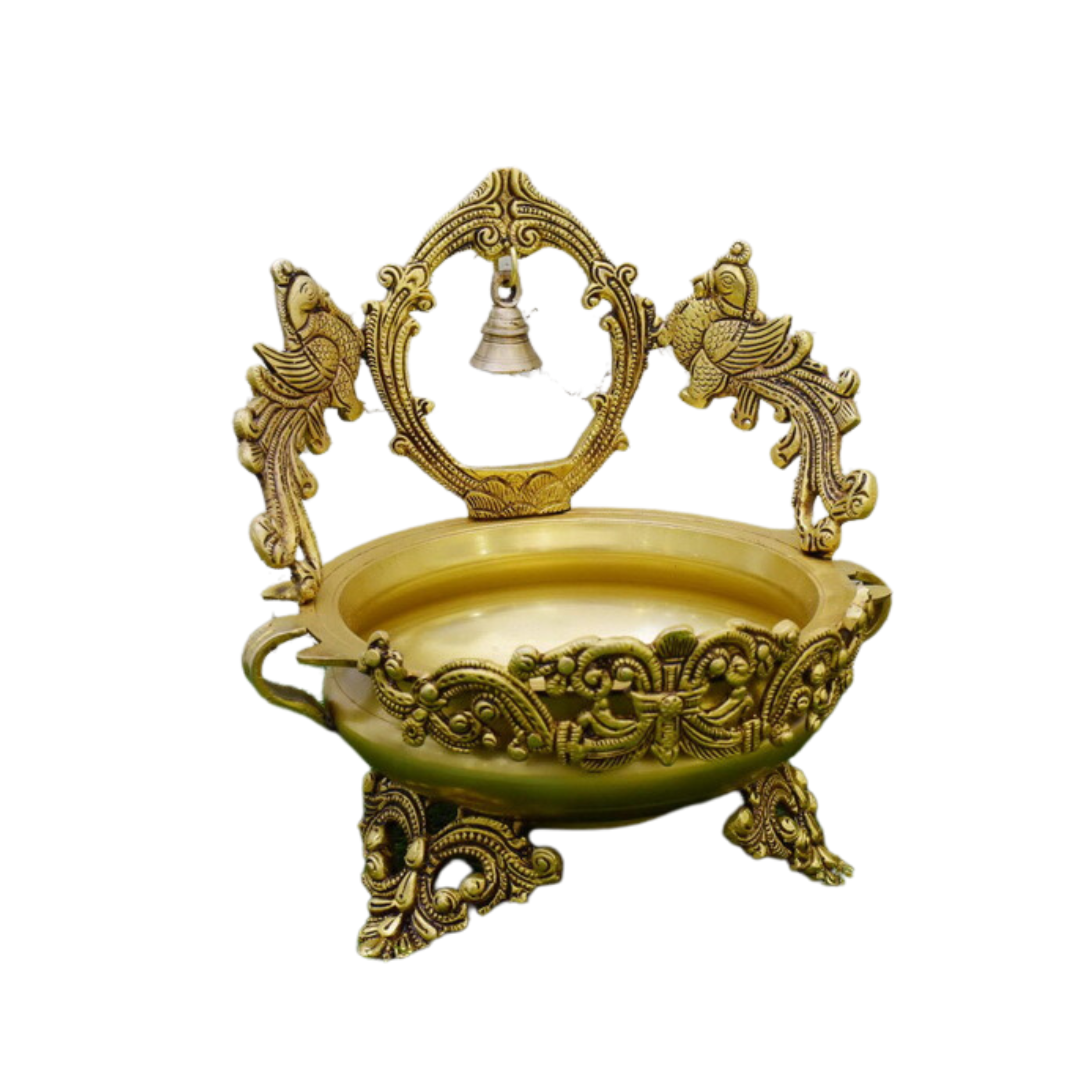 Brass Bell Urli For Home Decor #PIU-5003