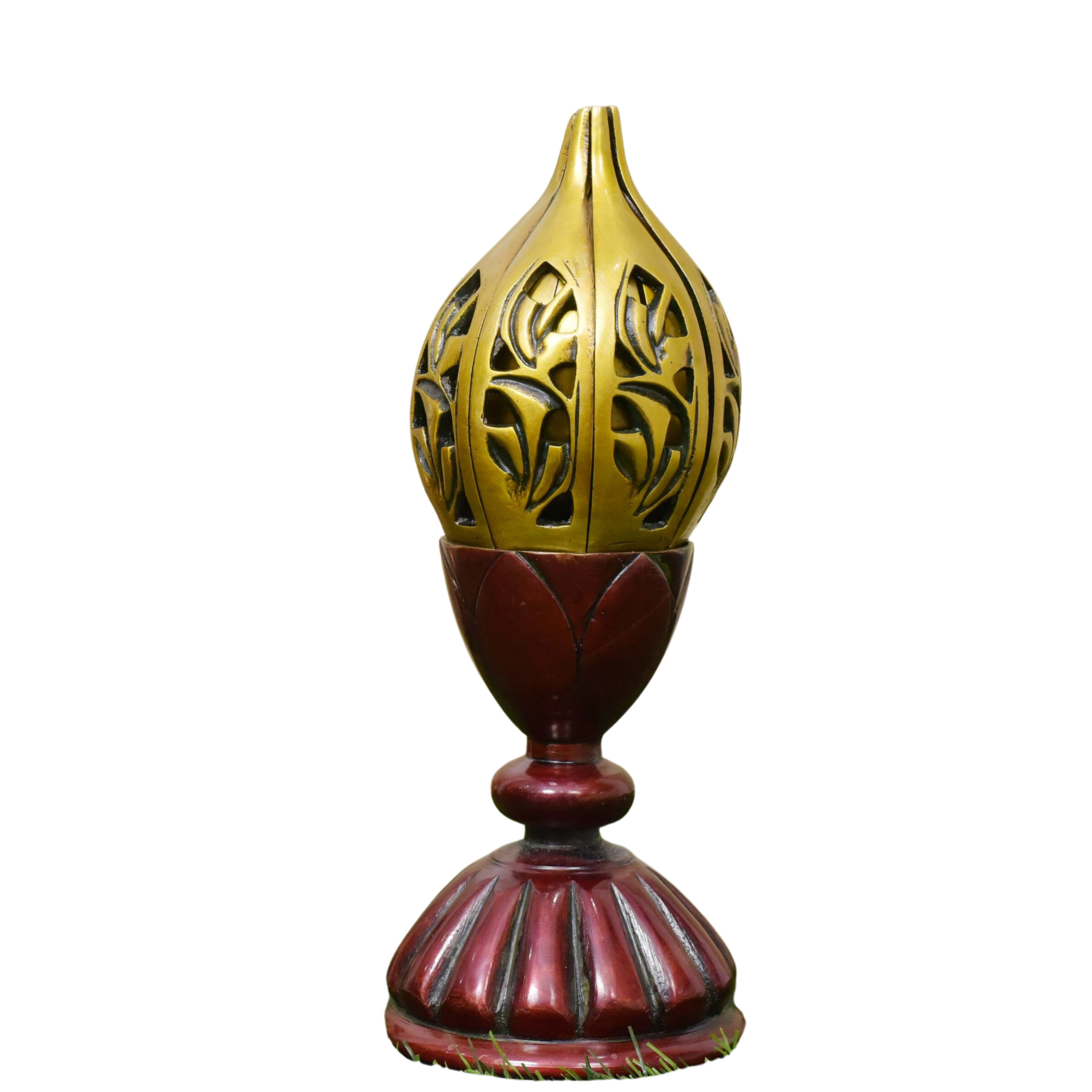 Open and Close Lotus leaf Diya lamp in Brass #PILP-2202
