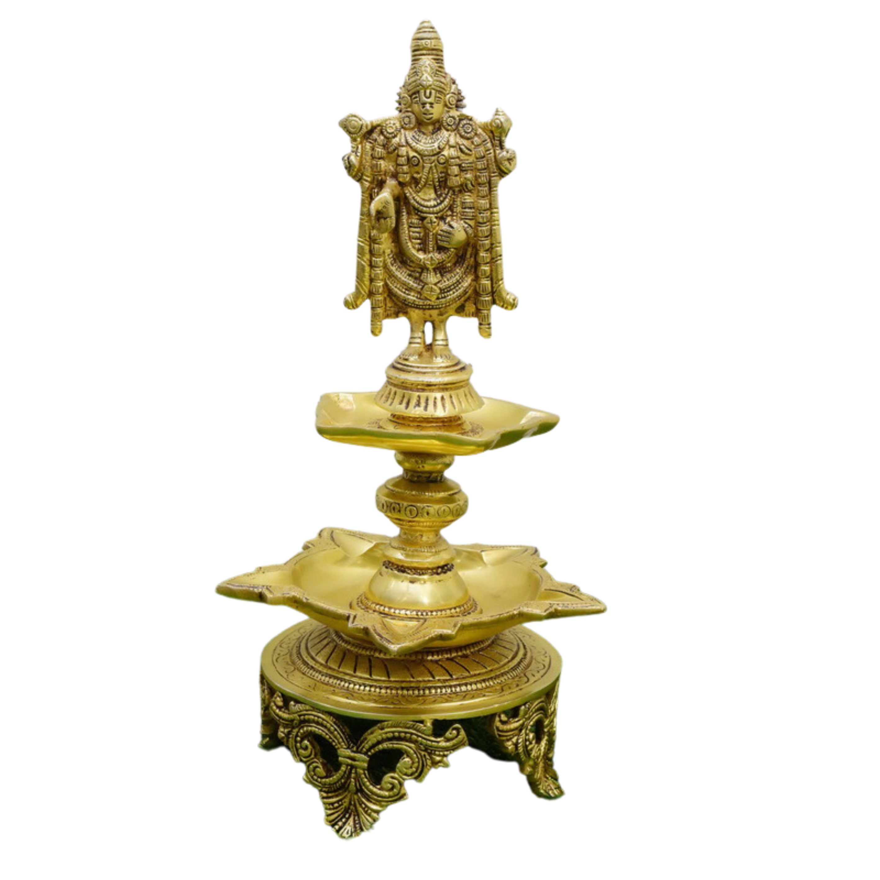 Brass lamp…Swethamber Arts Balaji lamp #PILP-2206