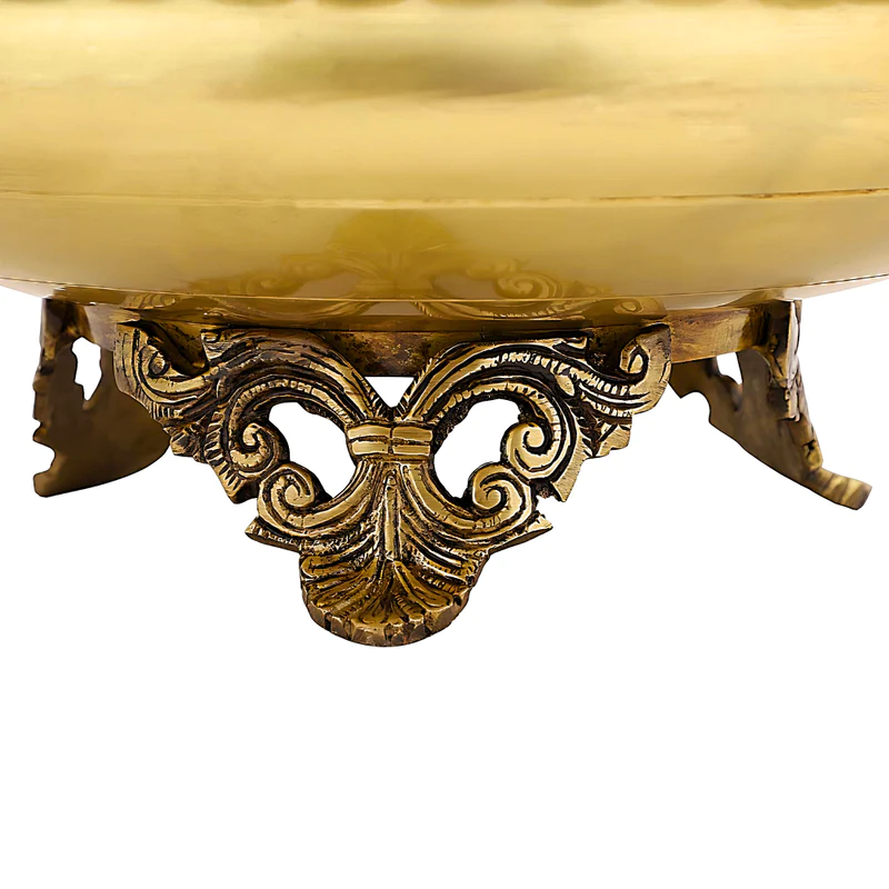 Brass Urli Bowl with Bells Traditional #PIU-5010