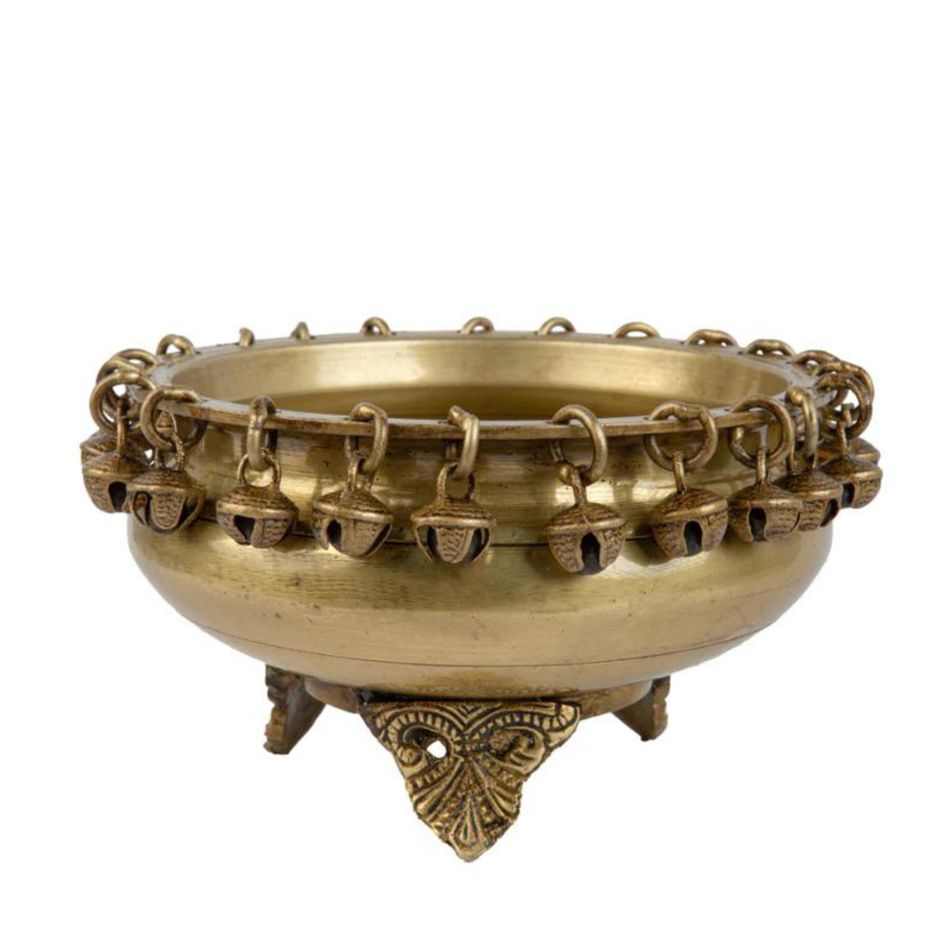 Brass Urli Bowl 6in Light #PIU-5016