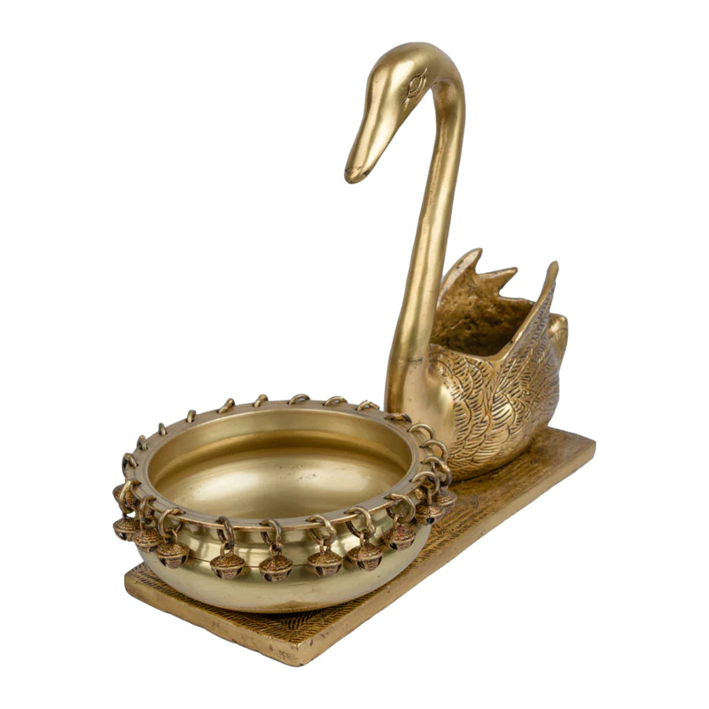 Brass Swarn Urli Bowl Decorative #PIU-5024