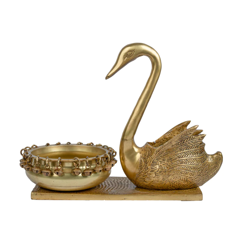 Brass Swarn Urli Bowl Decorative #PIU-5024