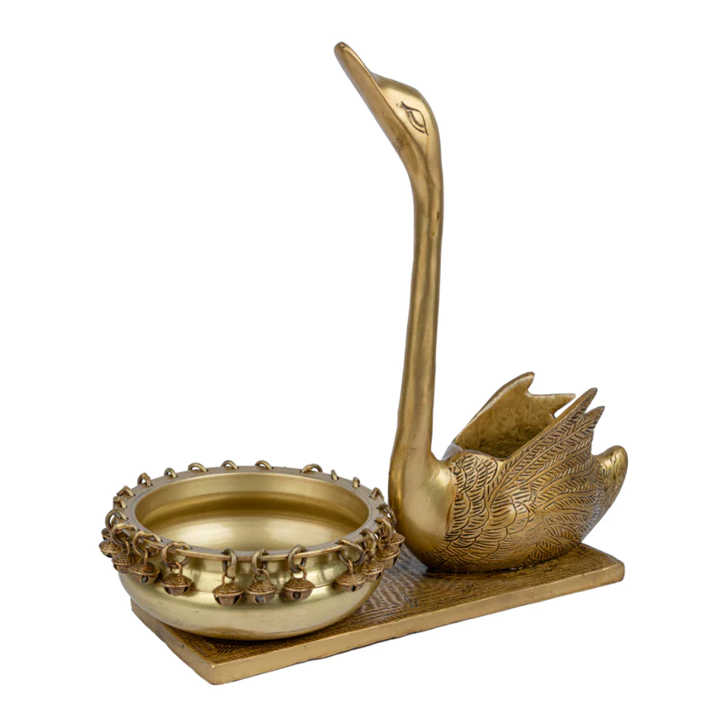 Brass Swarn Urli Bowl Decorative #PIU-5025