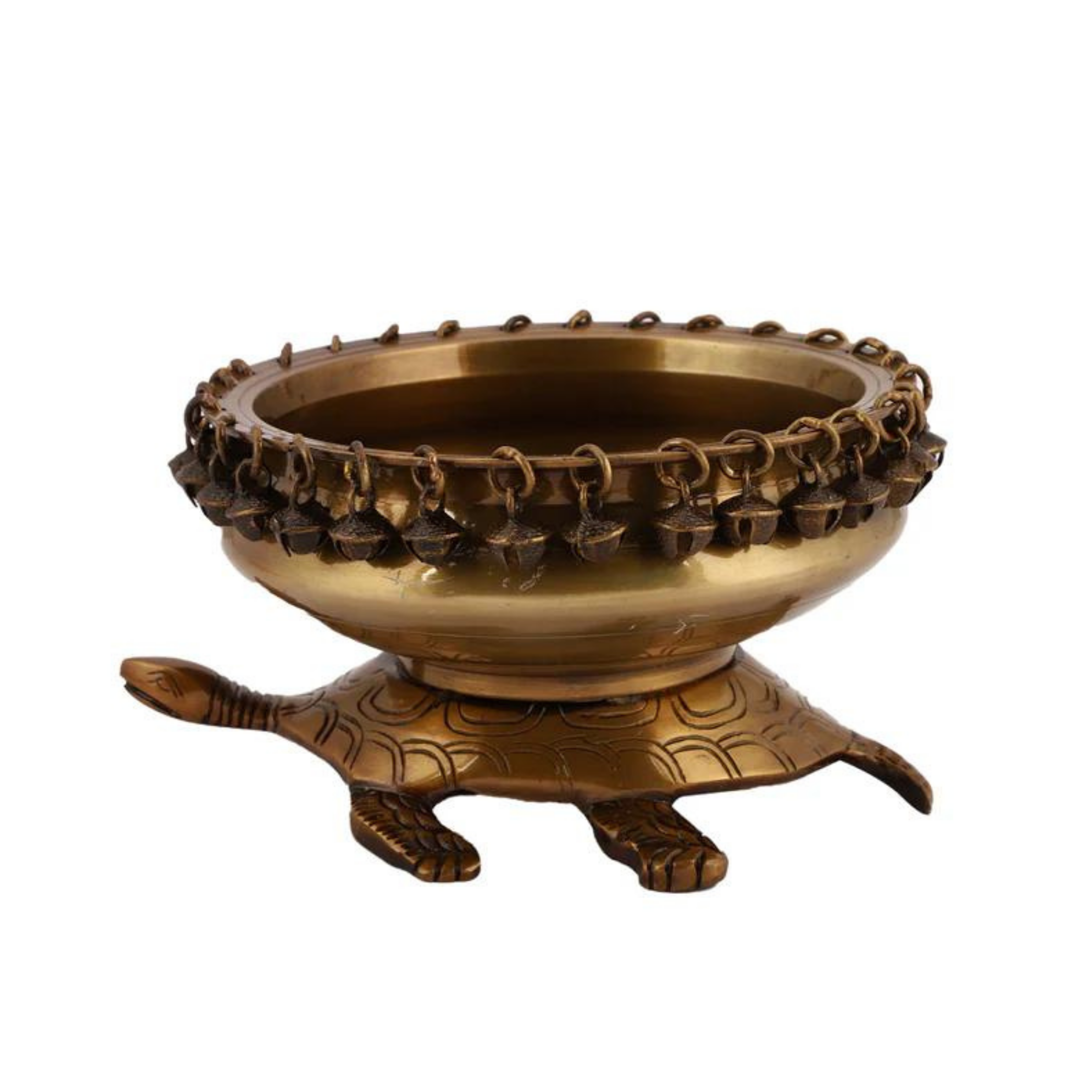 Brass Turtle Urli Bowl Dark #PIU-5032